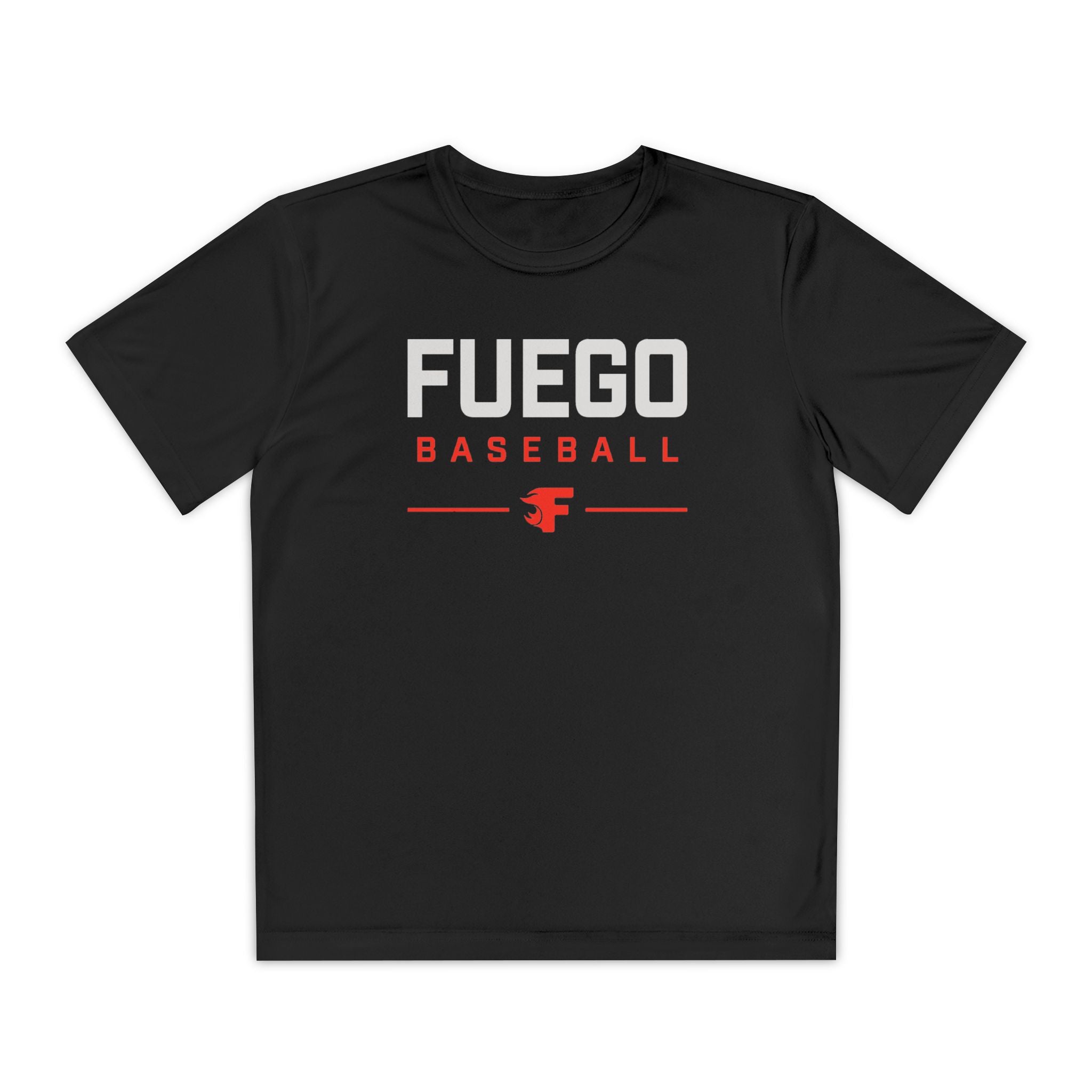 Youth: Fuego "Wordmark" Logo Performance Tee (Dark)