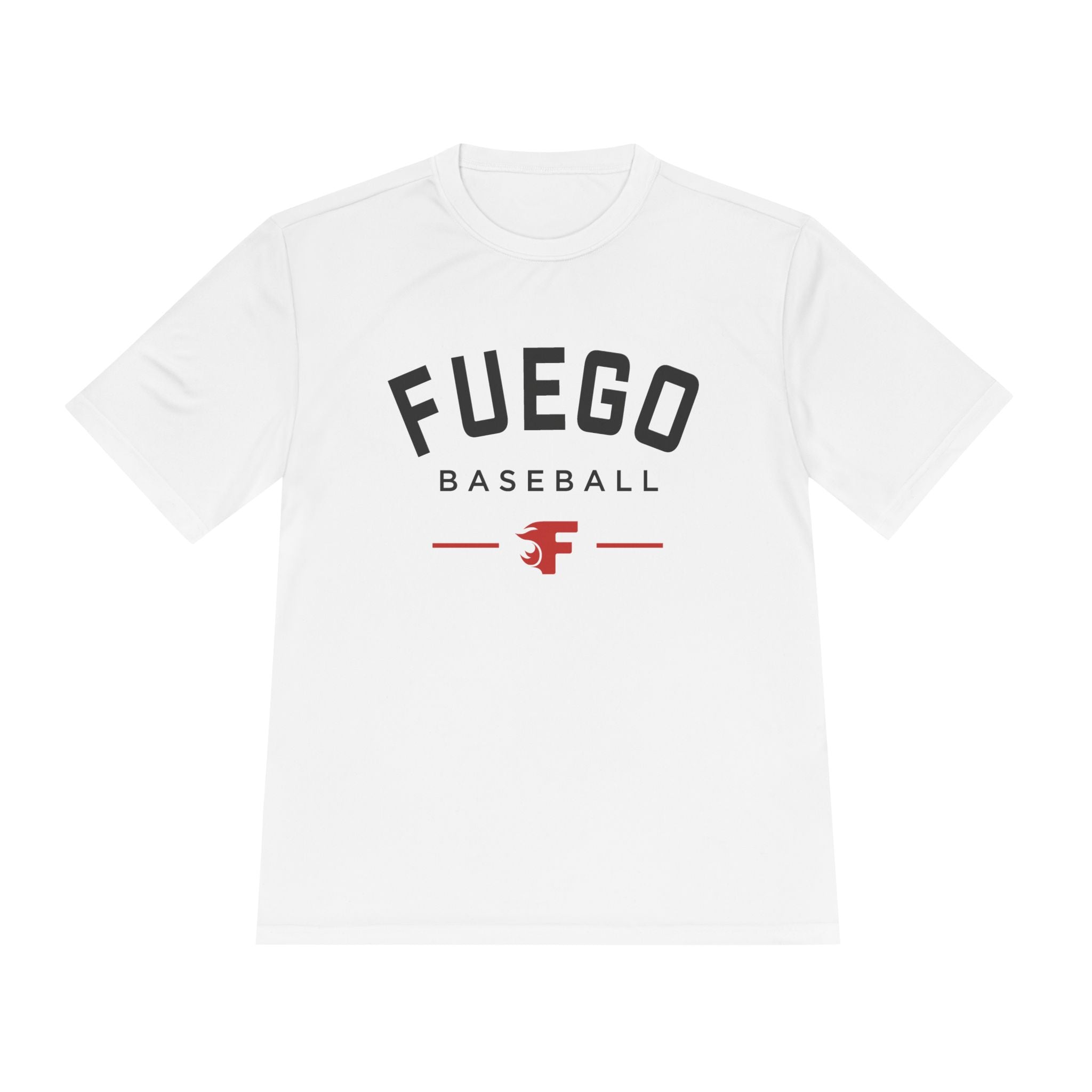 Adult: Fuego "Round Wordmark" Logo Performance Tee (Light)