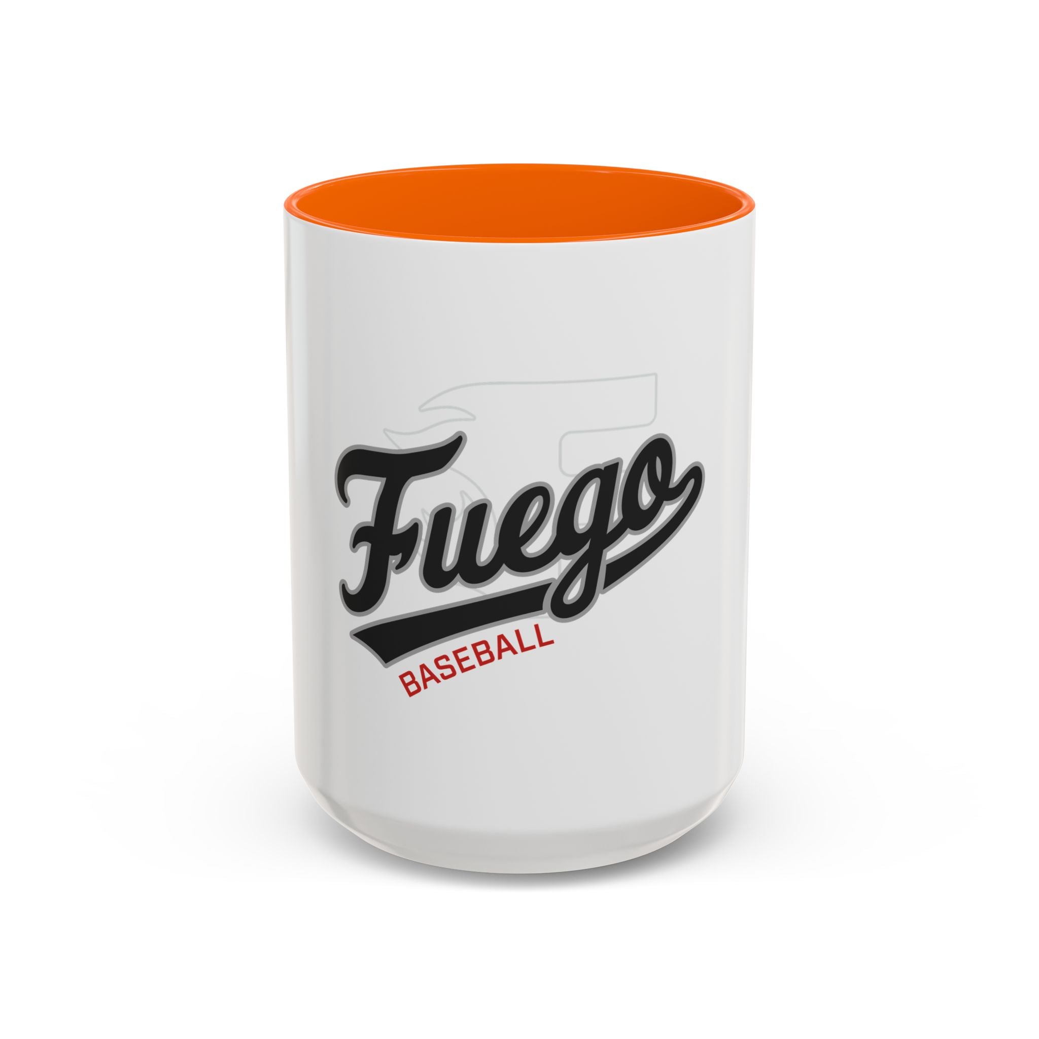 Fuego Baseball Accent Coffee Mug – 11/15oz Ceramic Team Spirit Mug