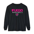 Adult: Think Pink Fuego Baseball Logo OG - Long Sleeve Tee