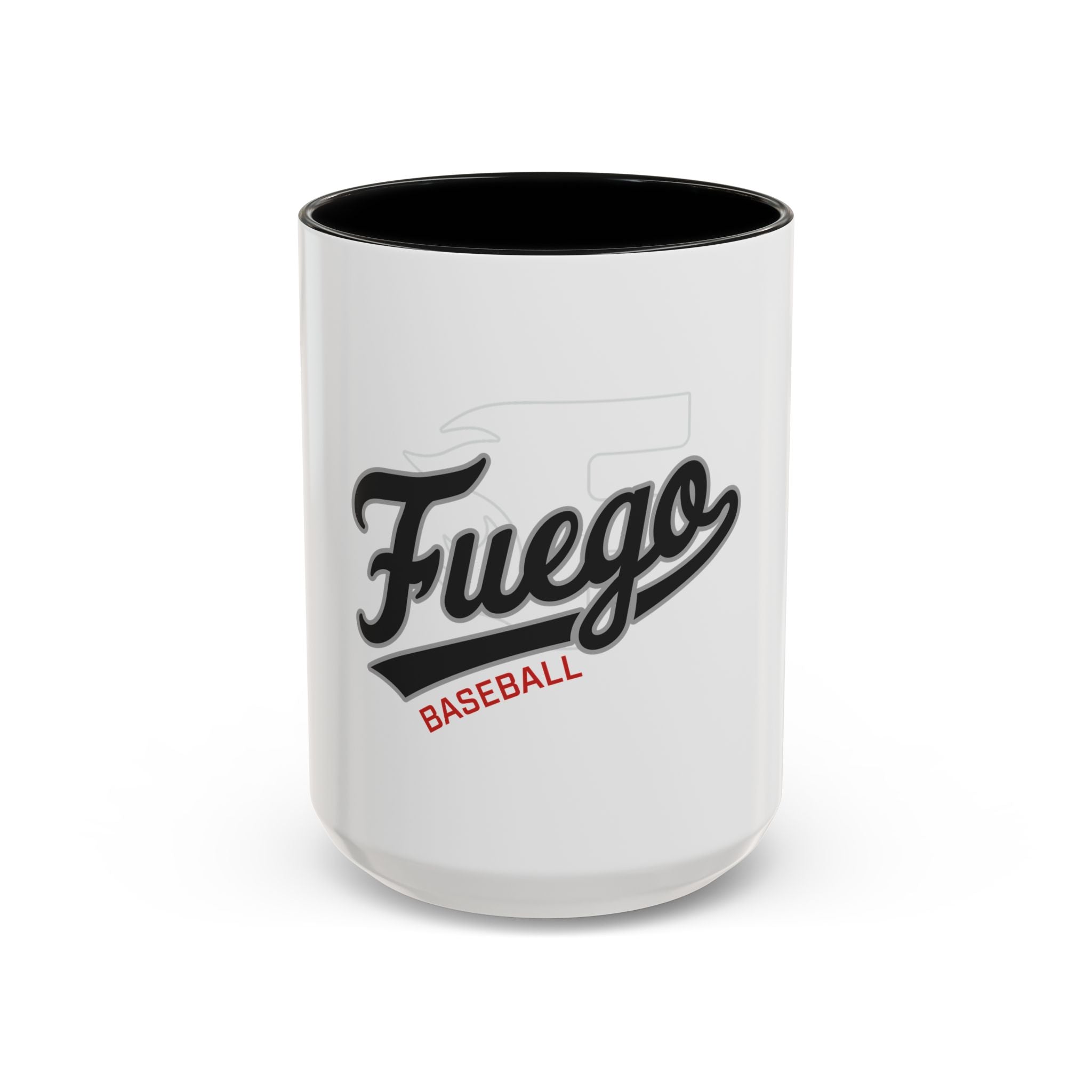 Fuego Baseball Accent Coffee Mug – 11/15oz Ceramic Team Spirit Mug