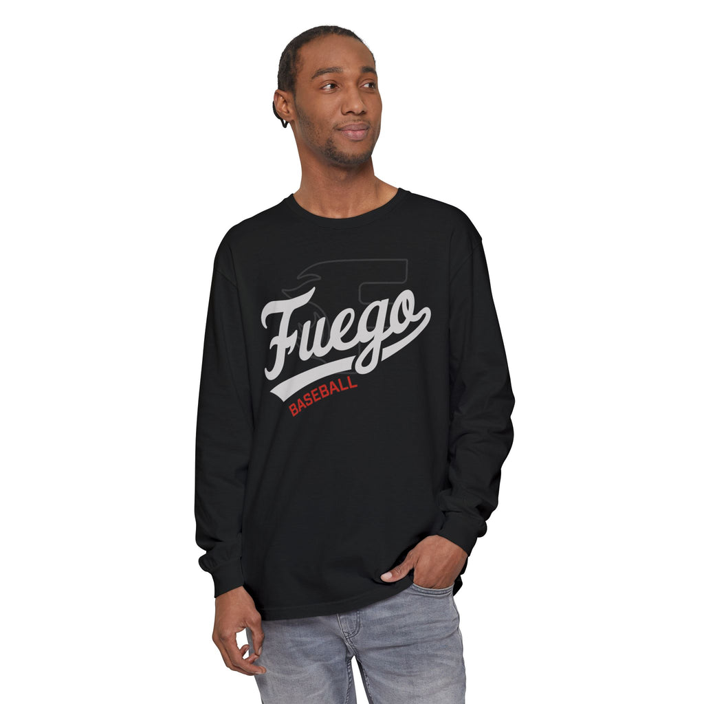 Adult: Fuego "Cursive" Logo - Long Sleeve Tee