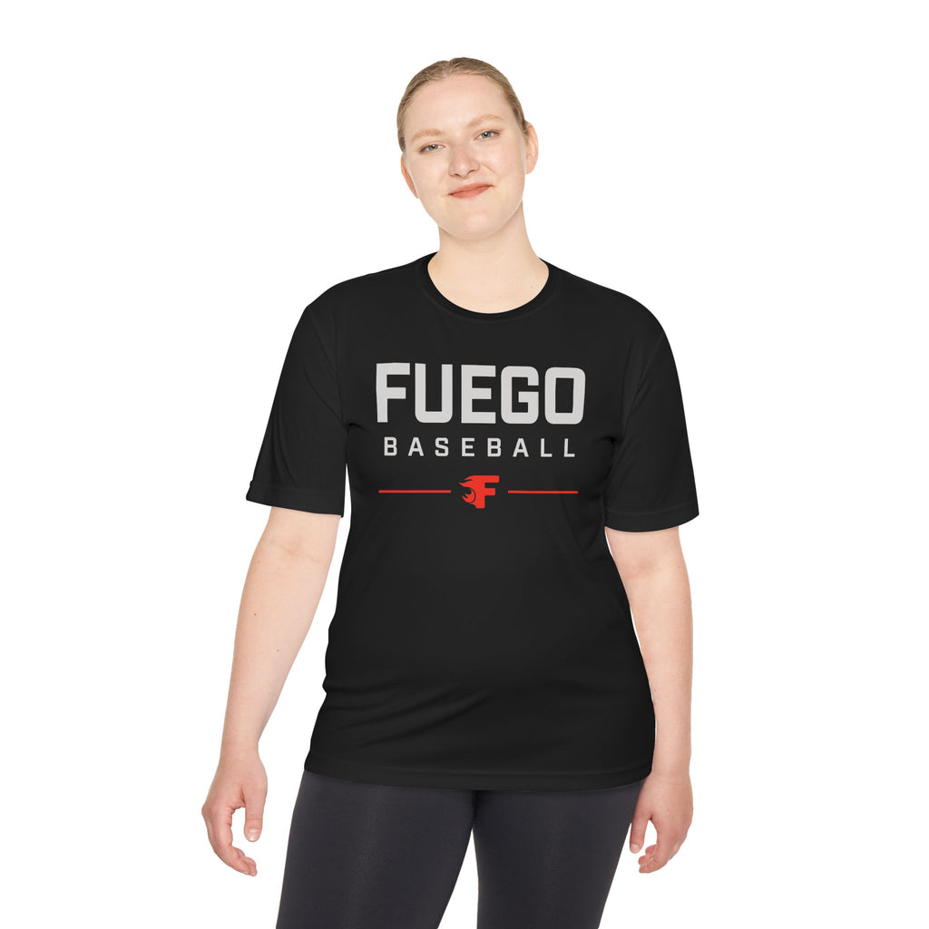 Adult: Fuego "Wordmark" Logo Performance Tee (Dark)