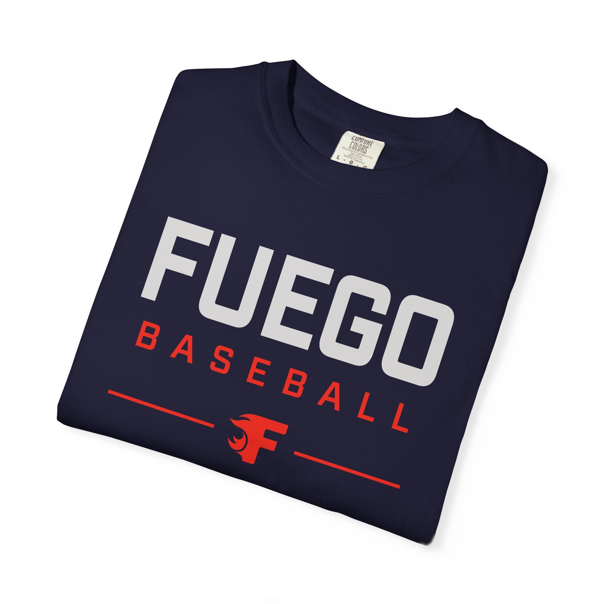 Unisex Fuego Baseball "Wordmark" Logo T-Shirt — Vintage Athletic Tee