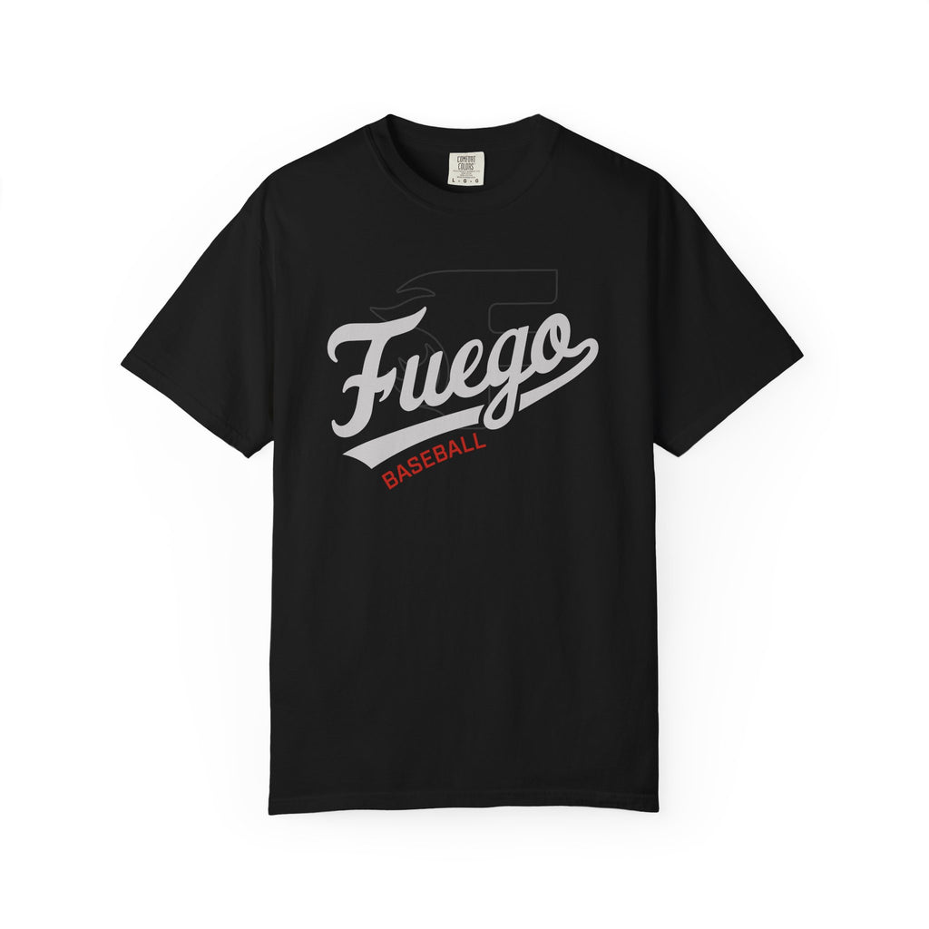 Adult: Unisex Fuego "Cursive Logo" Baseball T-Shirt — Vintage Athletic Tee