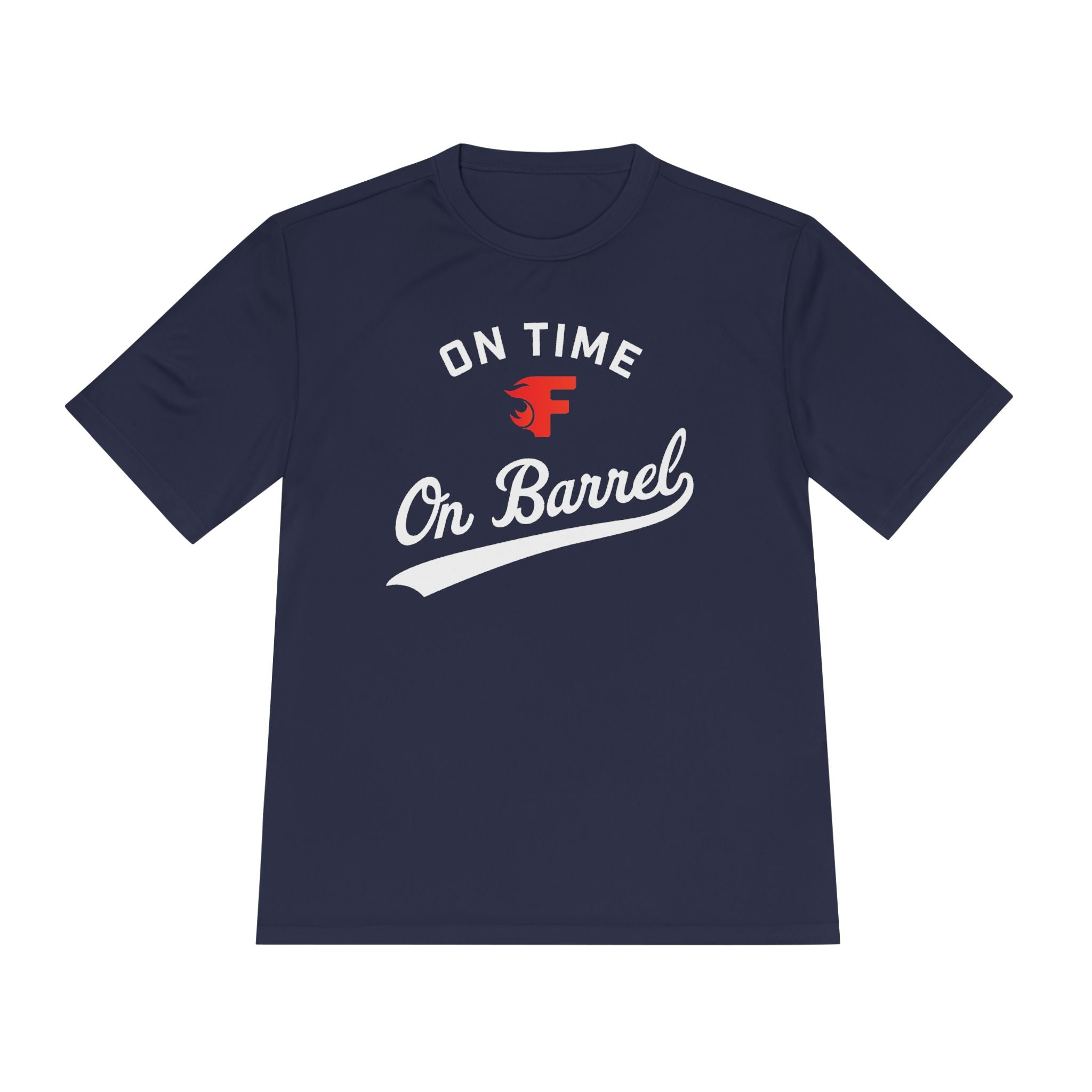 Adult: On Time - On Barrel Performance Tee (Dark)