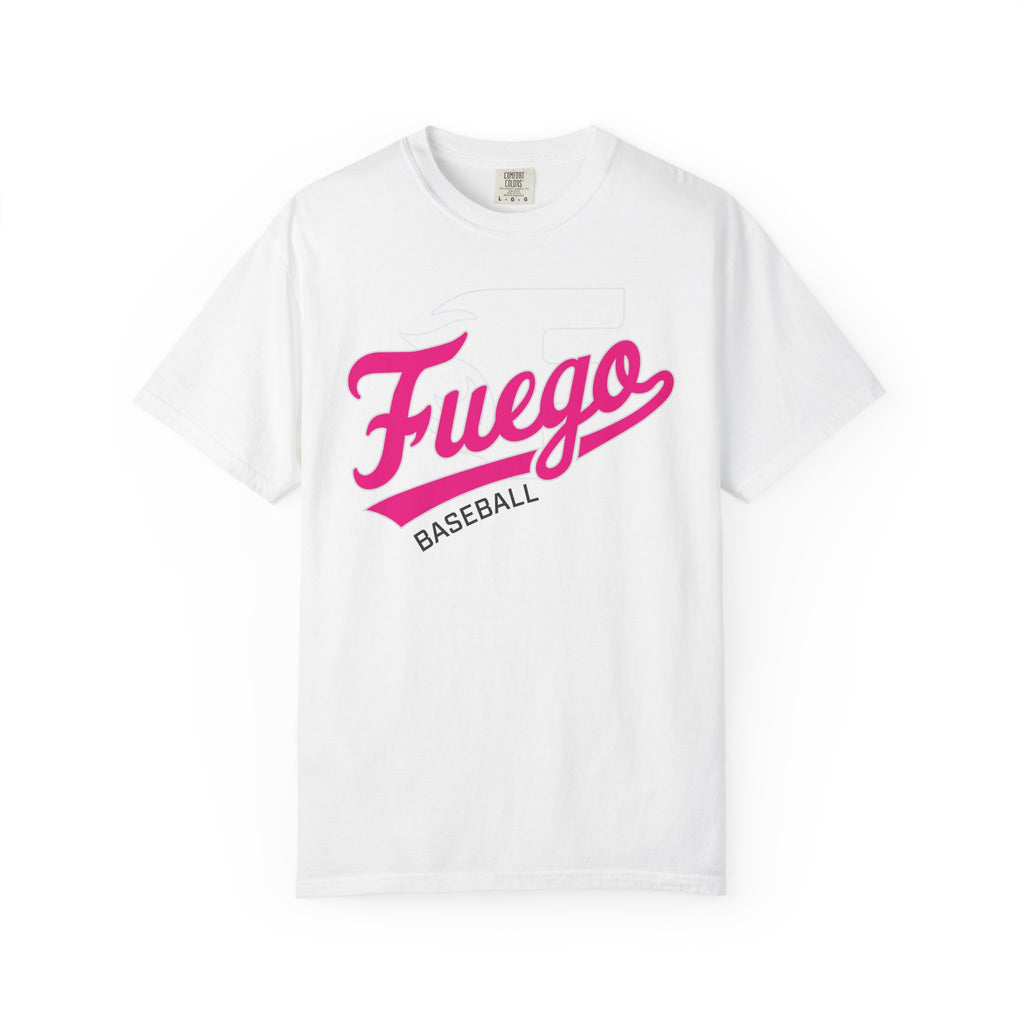 Adult: Think Pink - Fuego "Cursive" Logo - Vintage Athletic Tee