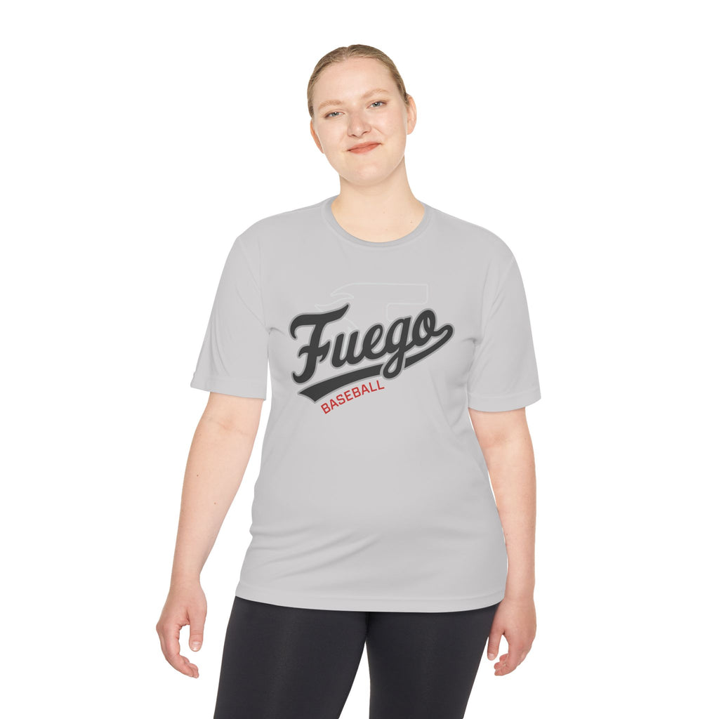 Adult: Fuego "Cursive" Logo Performance Tee (Light)