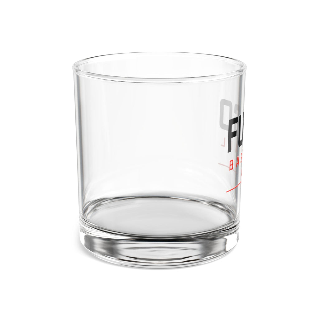 10oz Rocks Glass with Red Falcon Shield Logo — Whiskey & Cocktail Tumbler