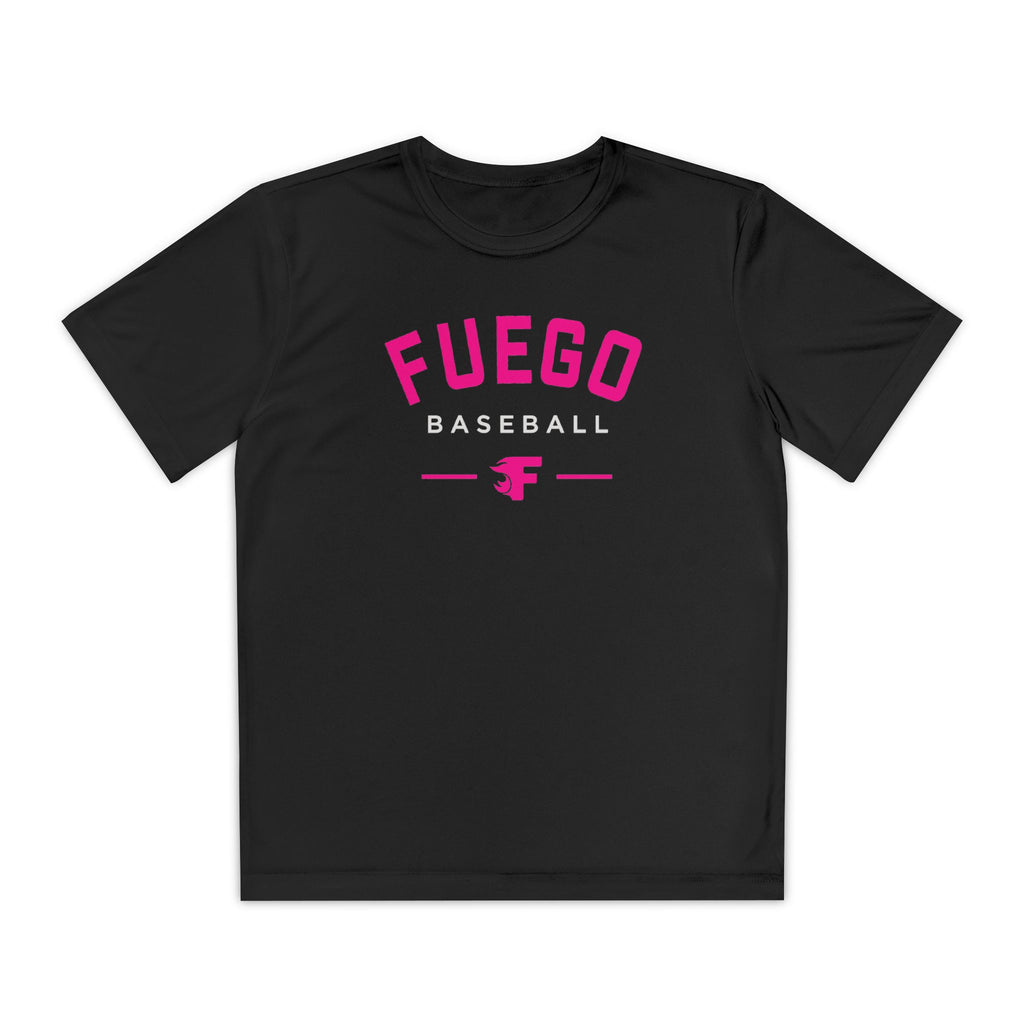 Youth: Think Pink - Fuego "Round" Logo - Performance Tee