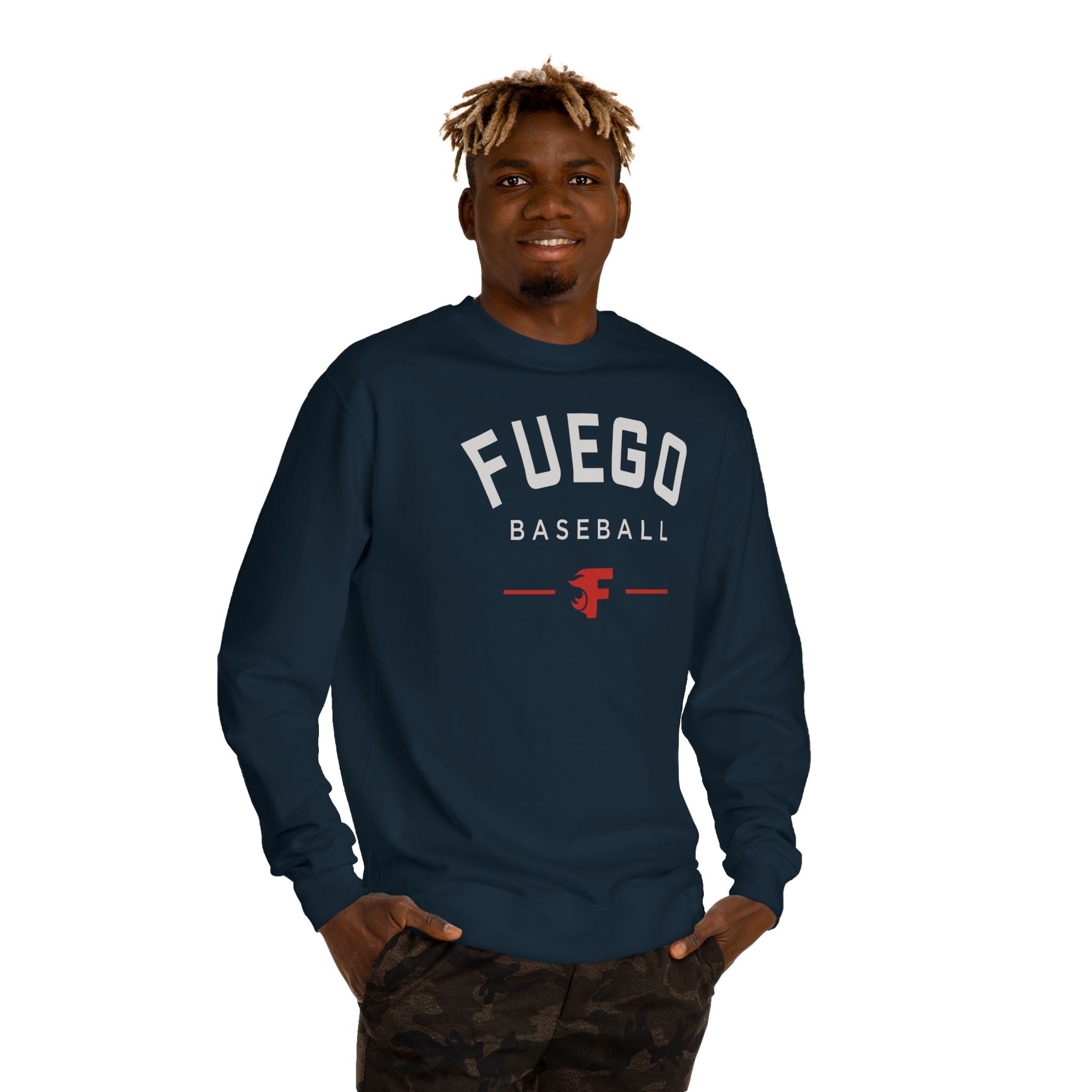 Adult: Fuego Baseball Crewneck Sweatshirt