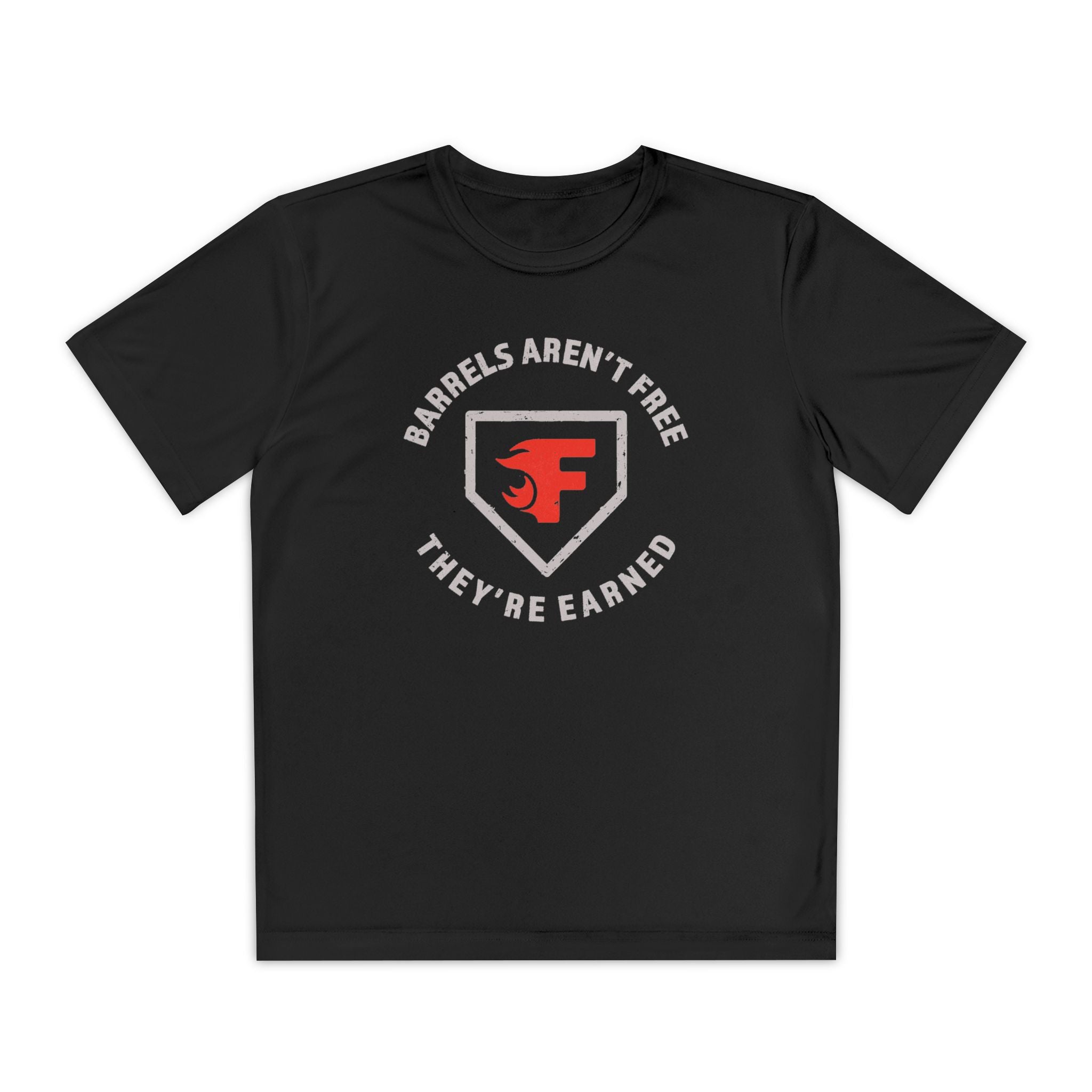 Youth: Barrels Aren't Free Performance Tee (Dark)