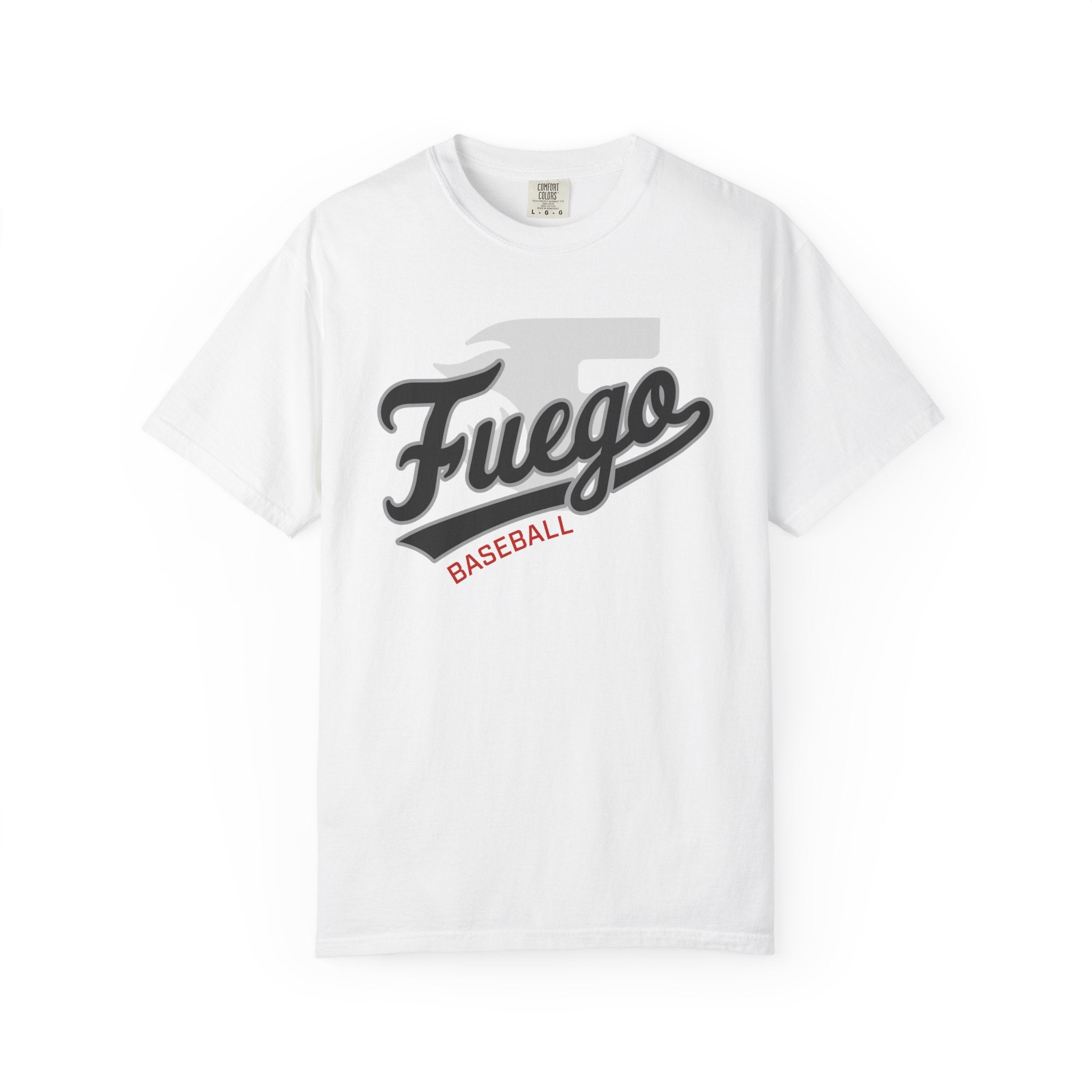 Unisex Fuego "Cursive Logo" Baseball T-Shirt — Vintage Athletic Tee