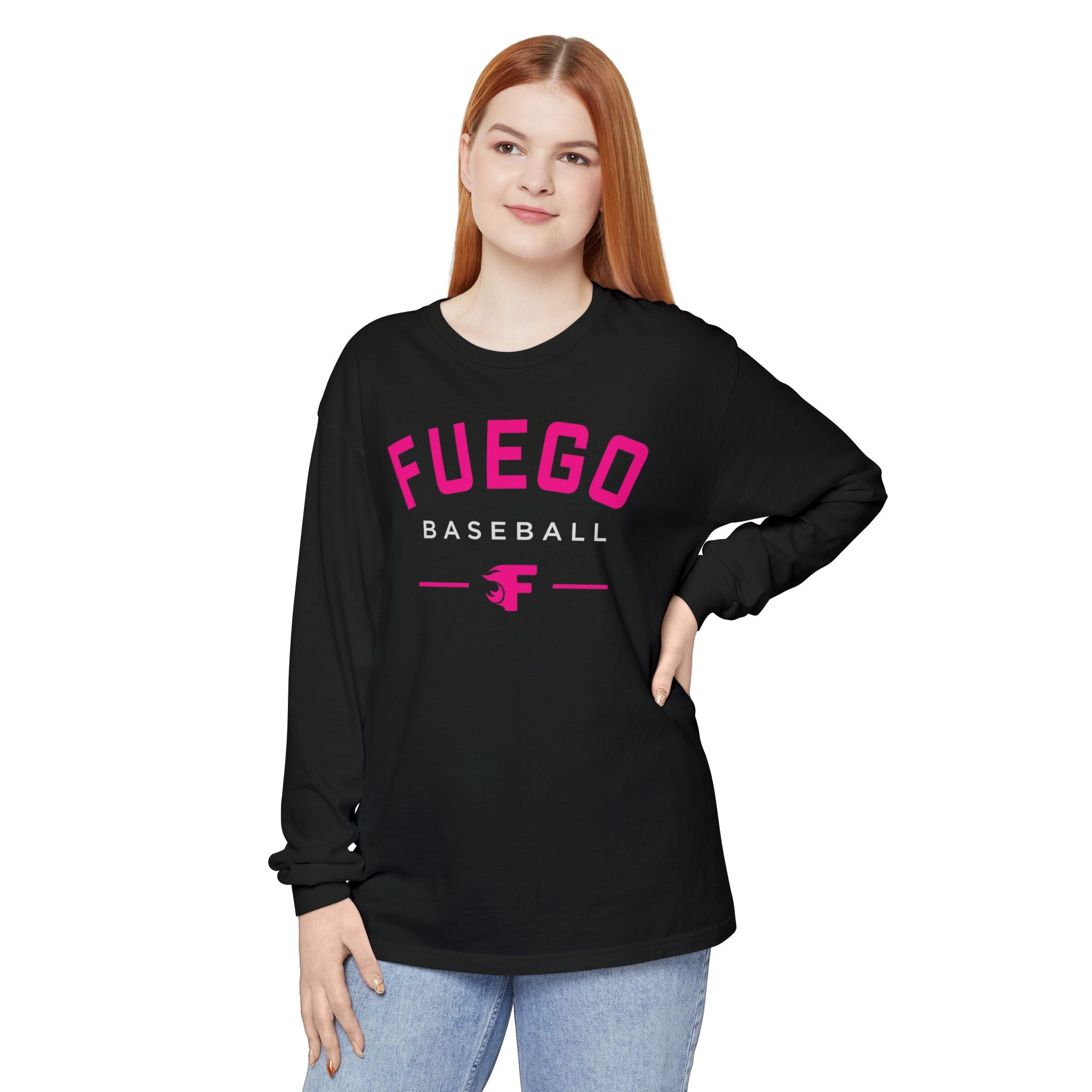 Adult: Think Pink - Fuego Baseball - Long Sleeve Tee