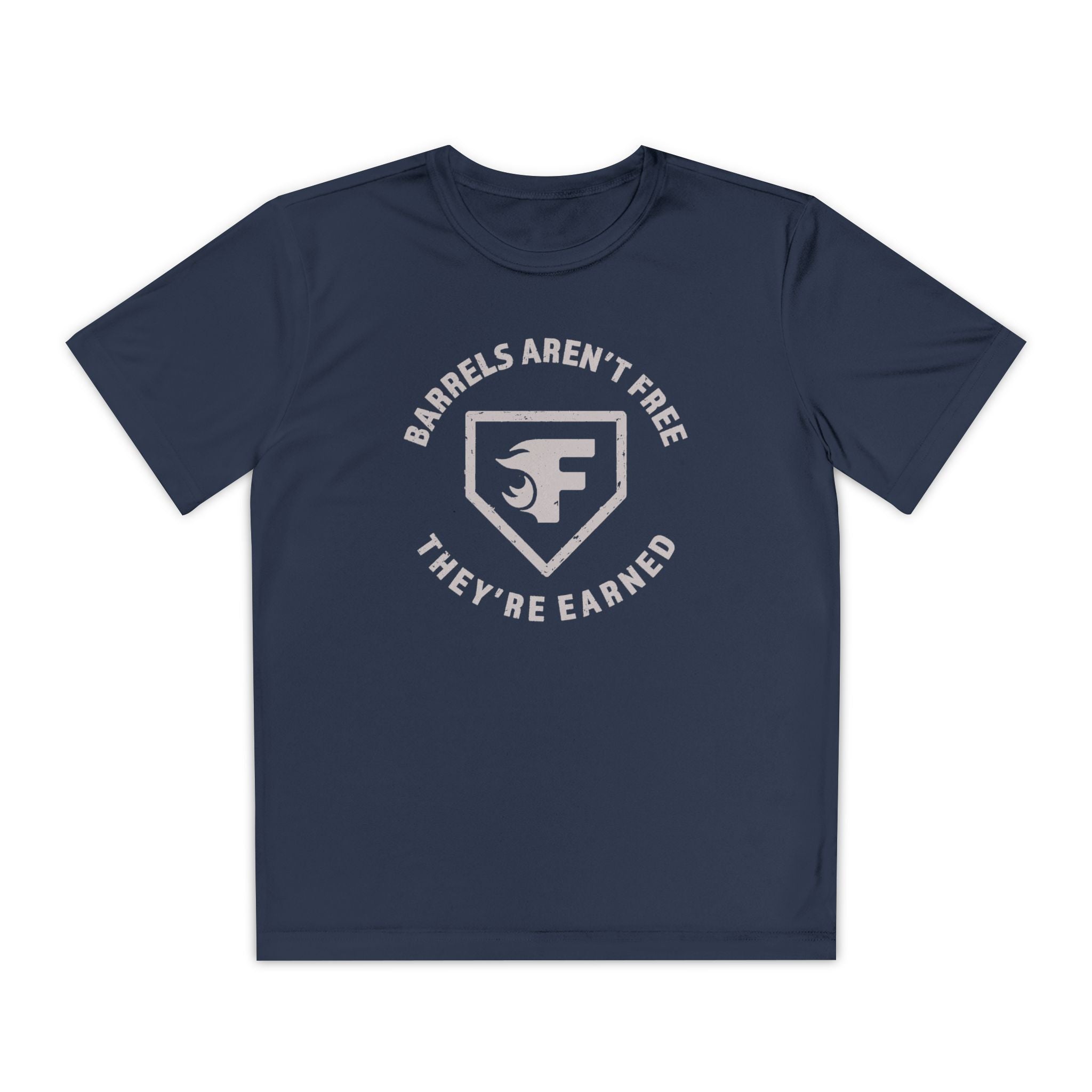 Youth: Barrels Aren't Free Performance Tee (Dark)