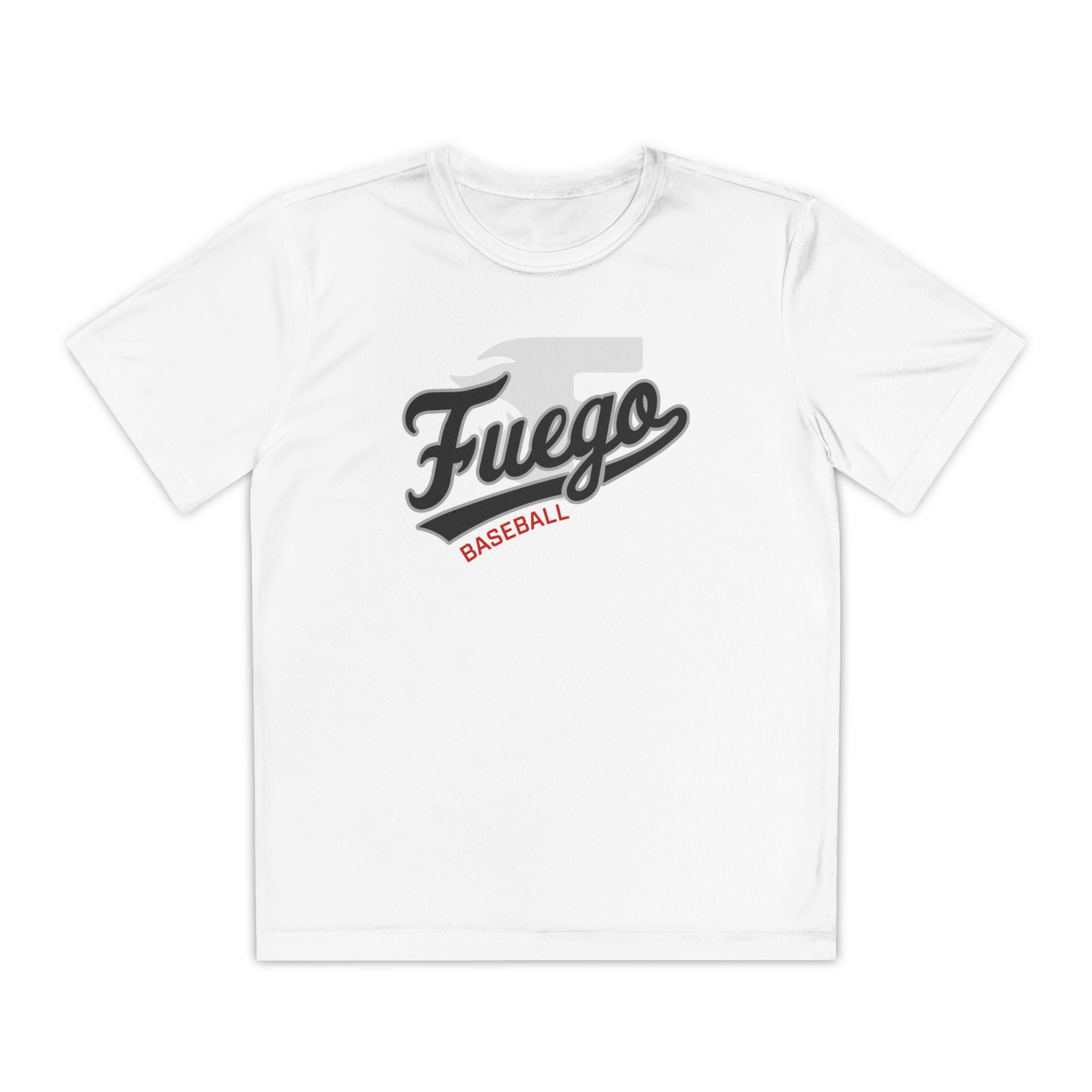 Youth: Fuego "Cursive" Logo Performance Tee (Light)