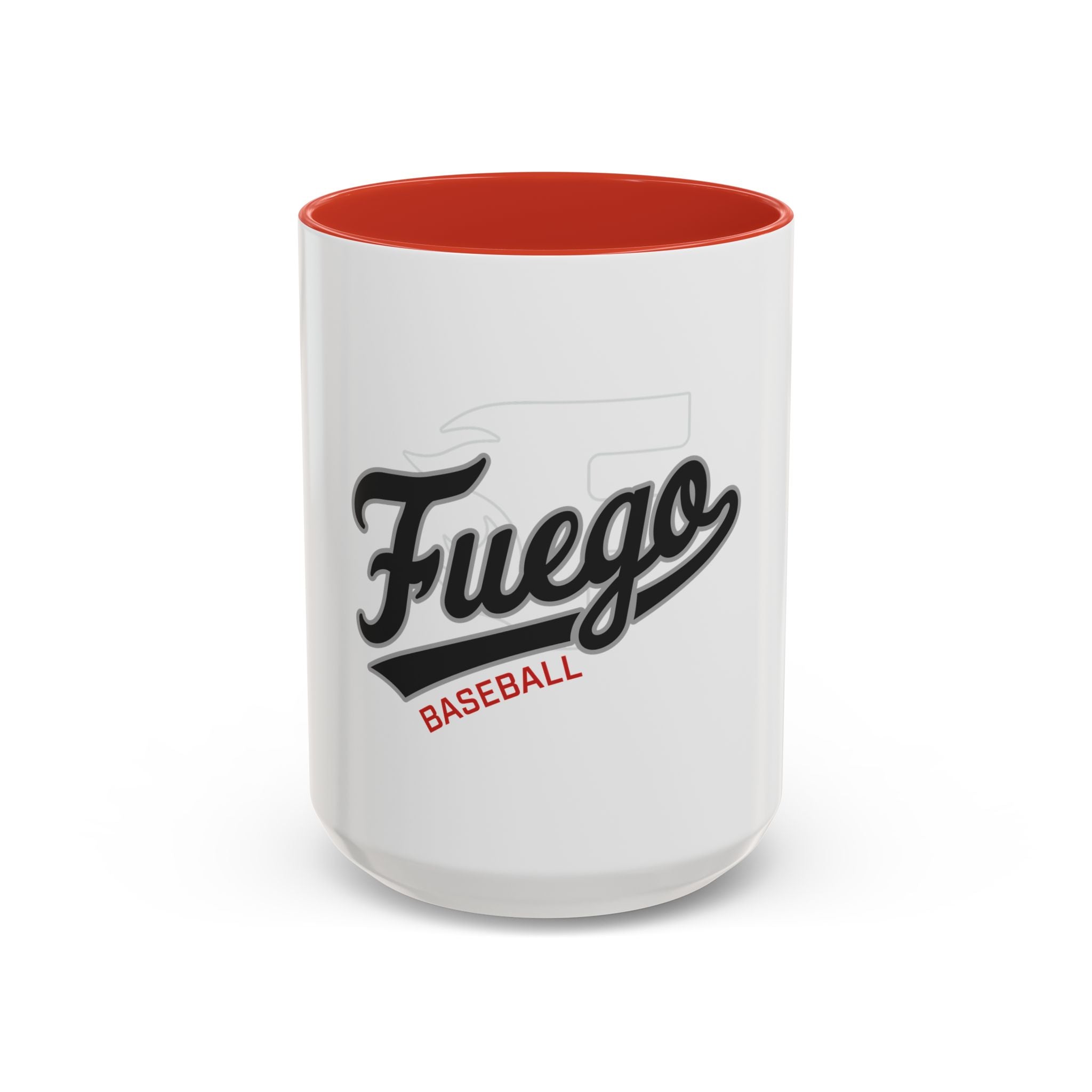 Fuego Baseball Accent Coffee Mug – 11/15oz Ceramic Team Spirit Mug