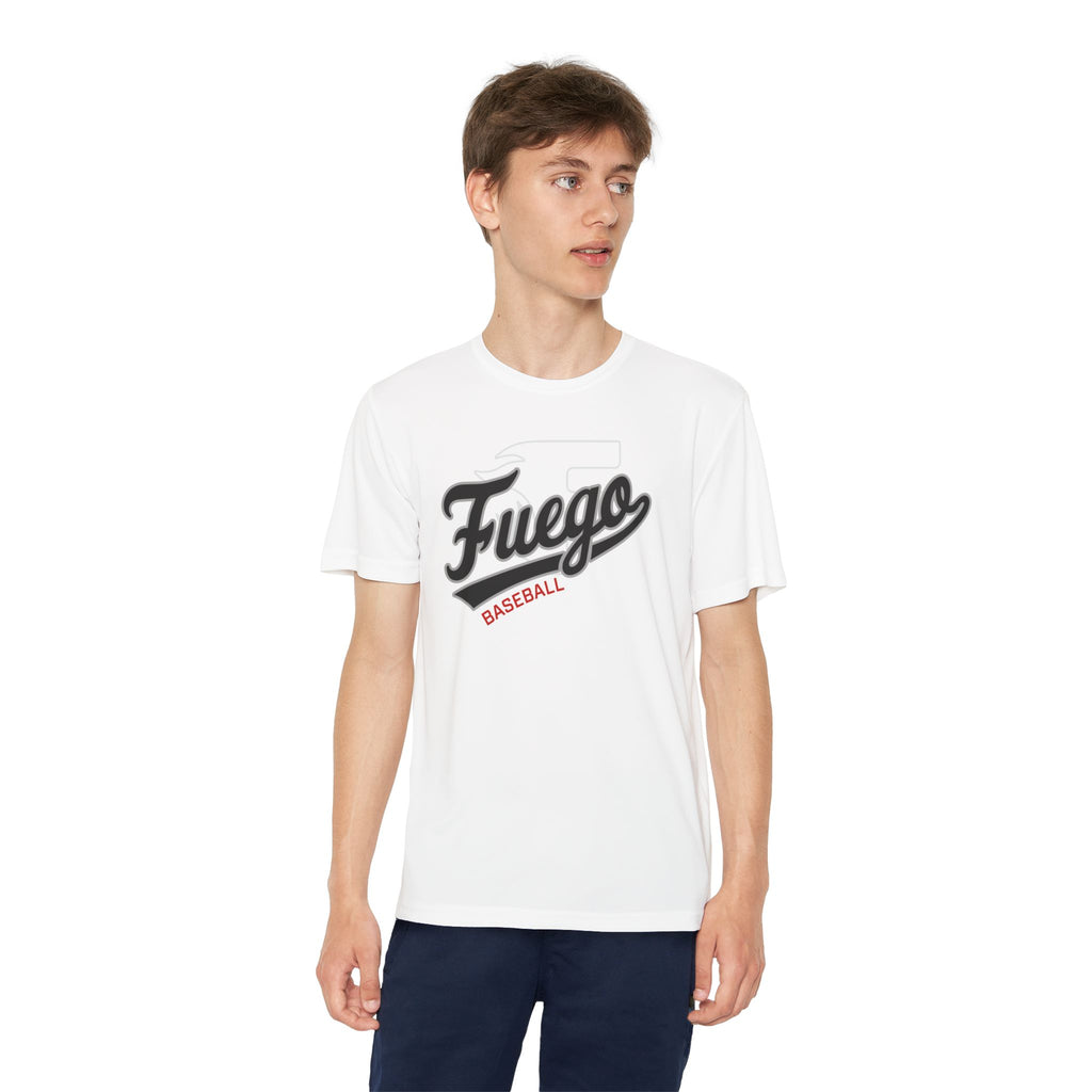 Youth: Fuego "Cursive" Logo Performance Tee (Light)