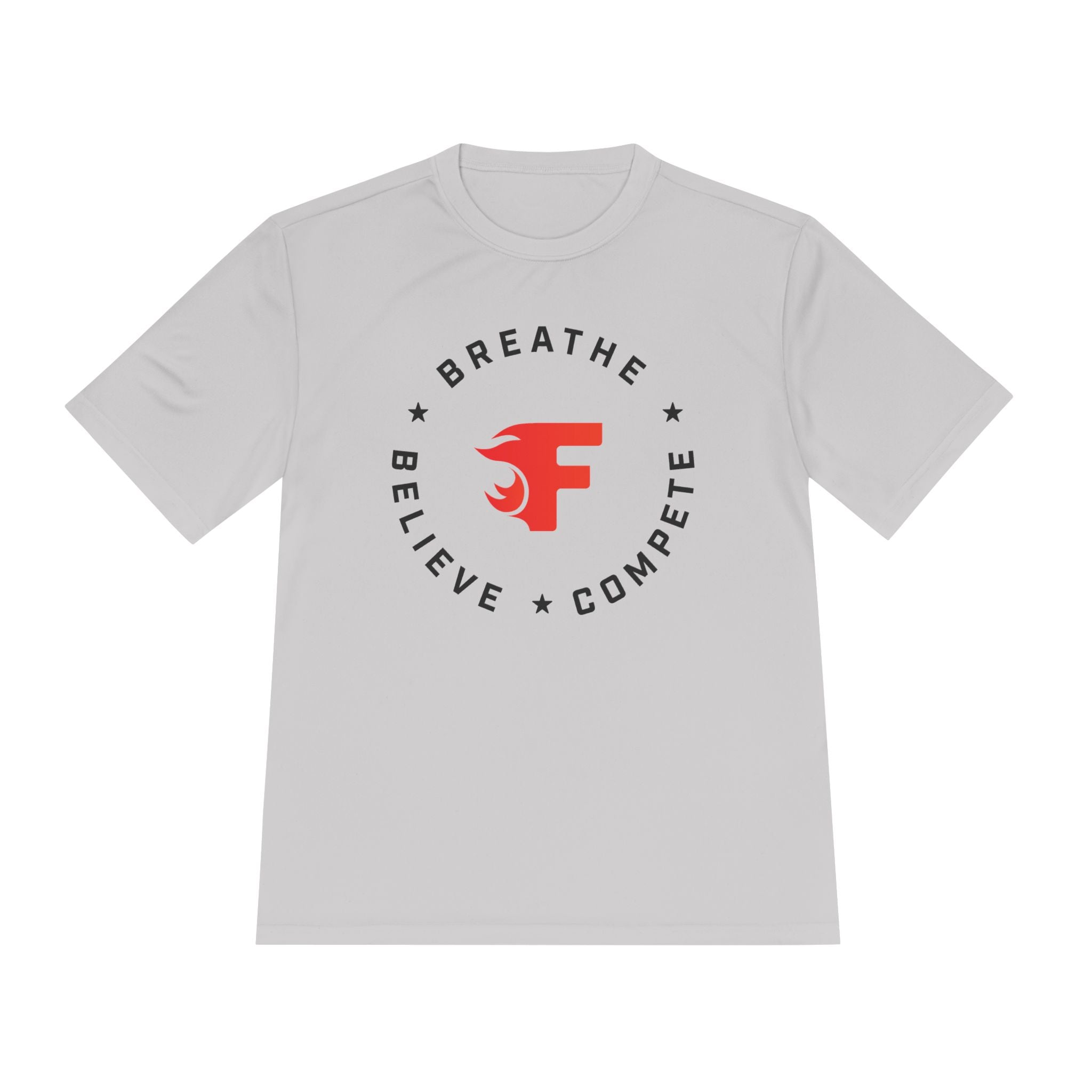 Adult: Breathe. Believe. Compete. Performance Tee (Light)