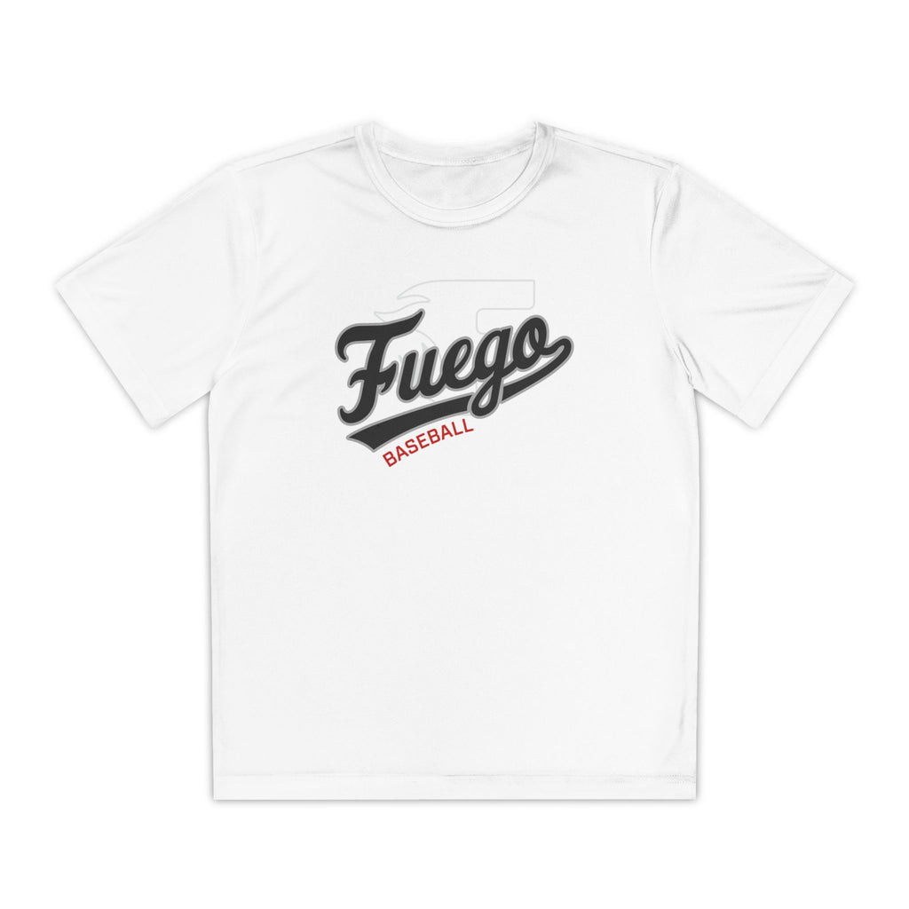 Youth: Fuego "Cursive" Logo Performance Tee (Light)