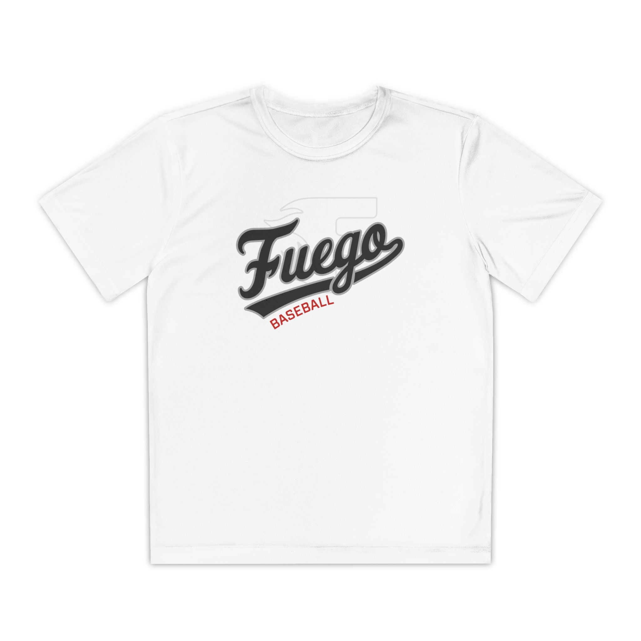 Youth: Fuego "Cursive" Logo Performance Tee (Light)