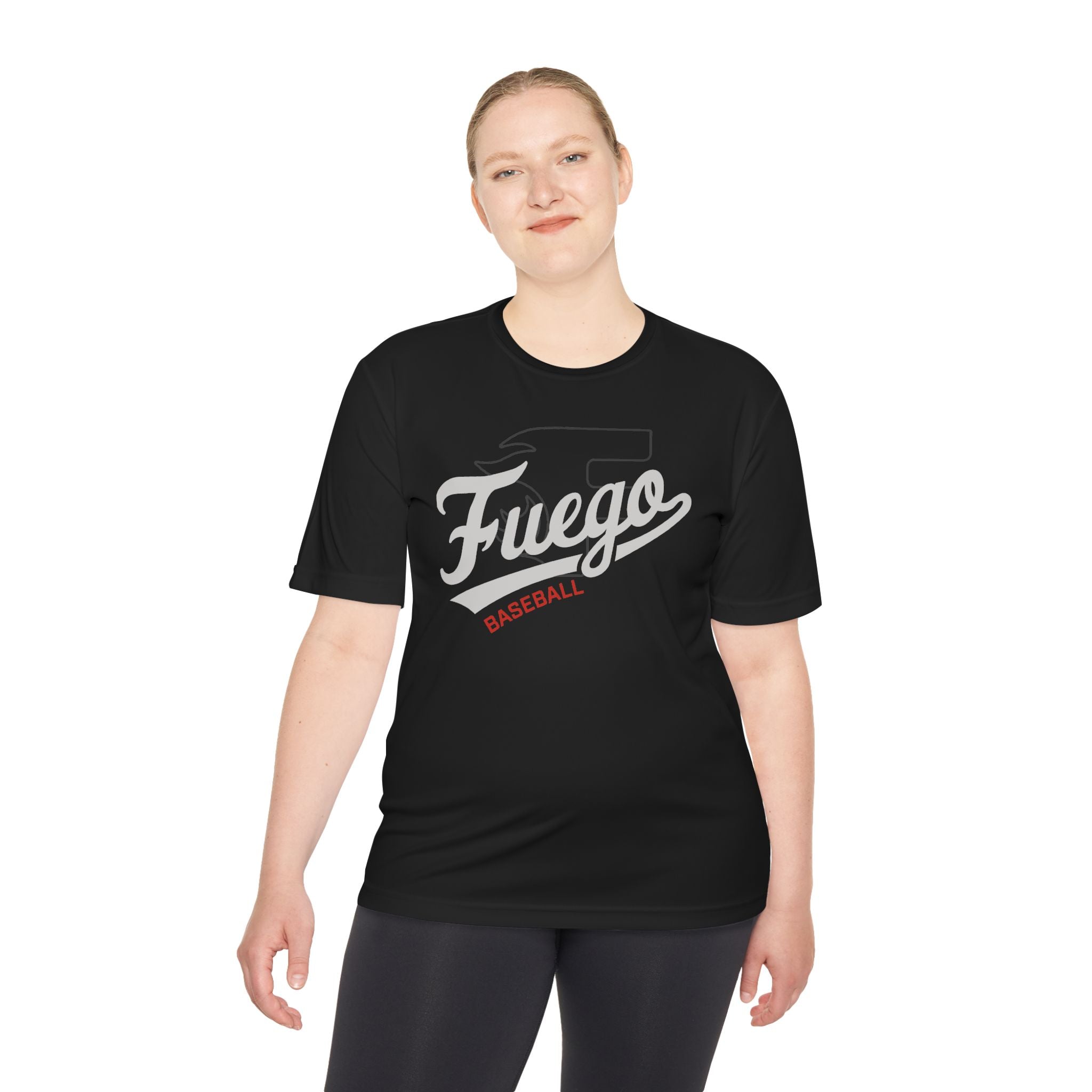 Adult: Fuego "Cursive" Logo Performance Tee (Dark)