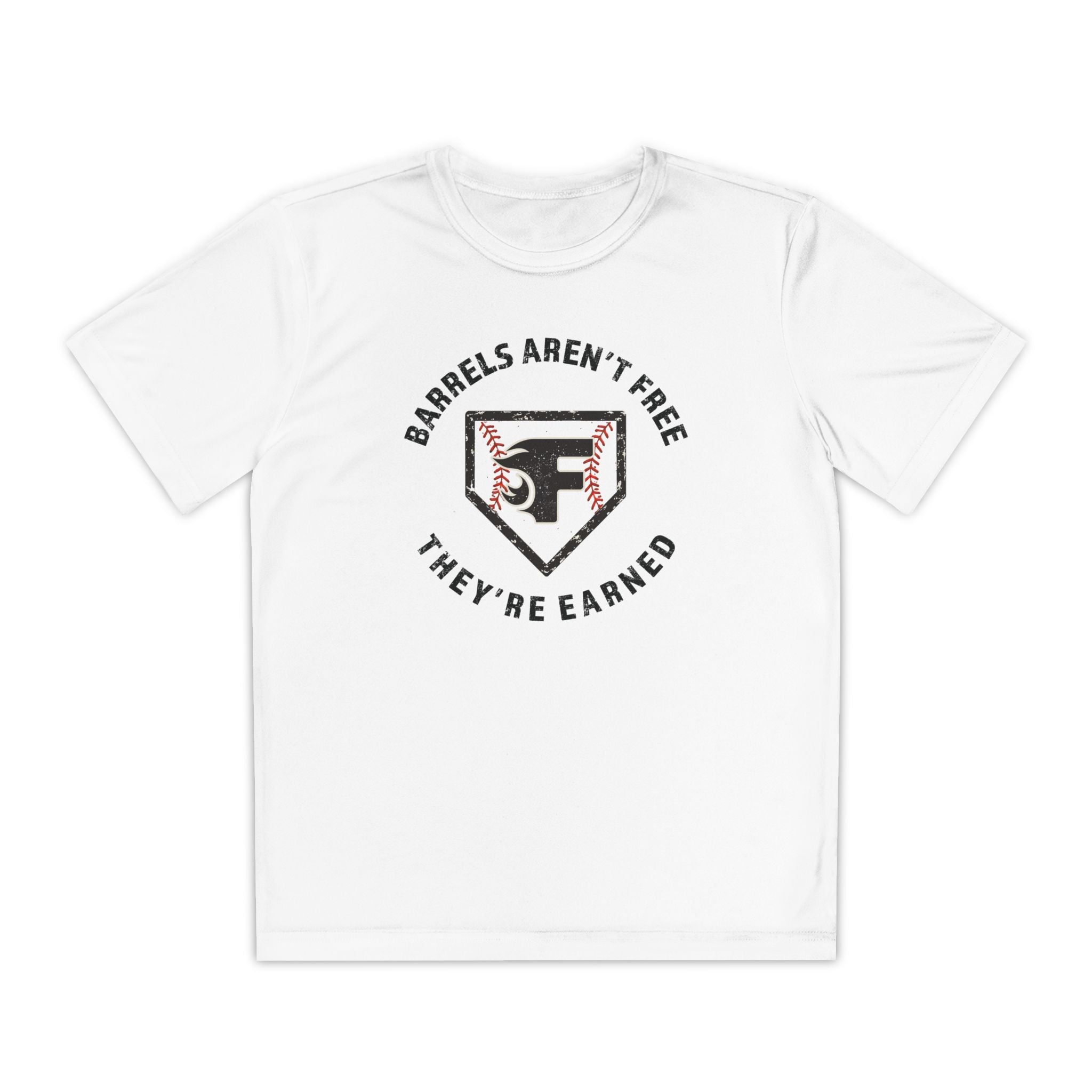 Youth: Barrels Aren't Free Performance Tee (Light)