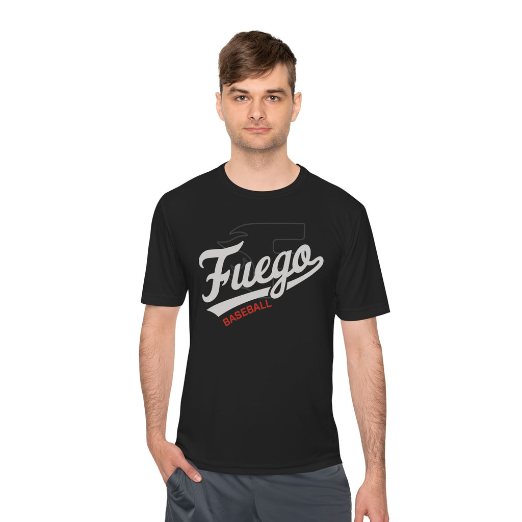 Adult: Fuego "Cursive" Logo Performance Tee (Dark)