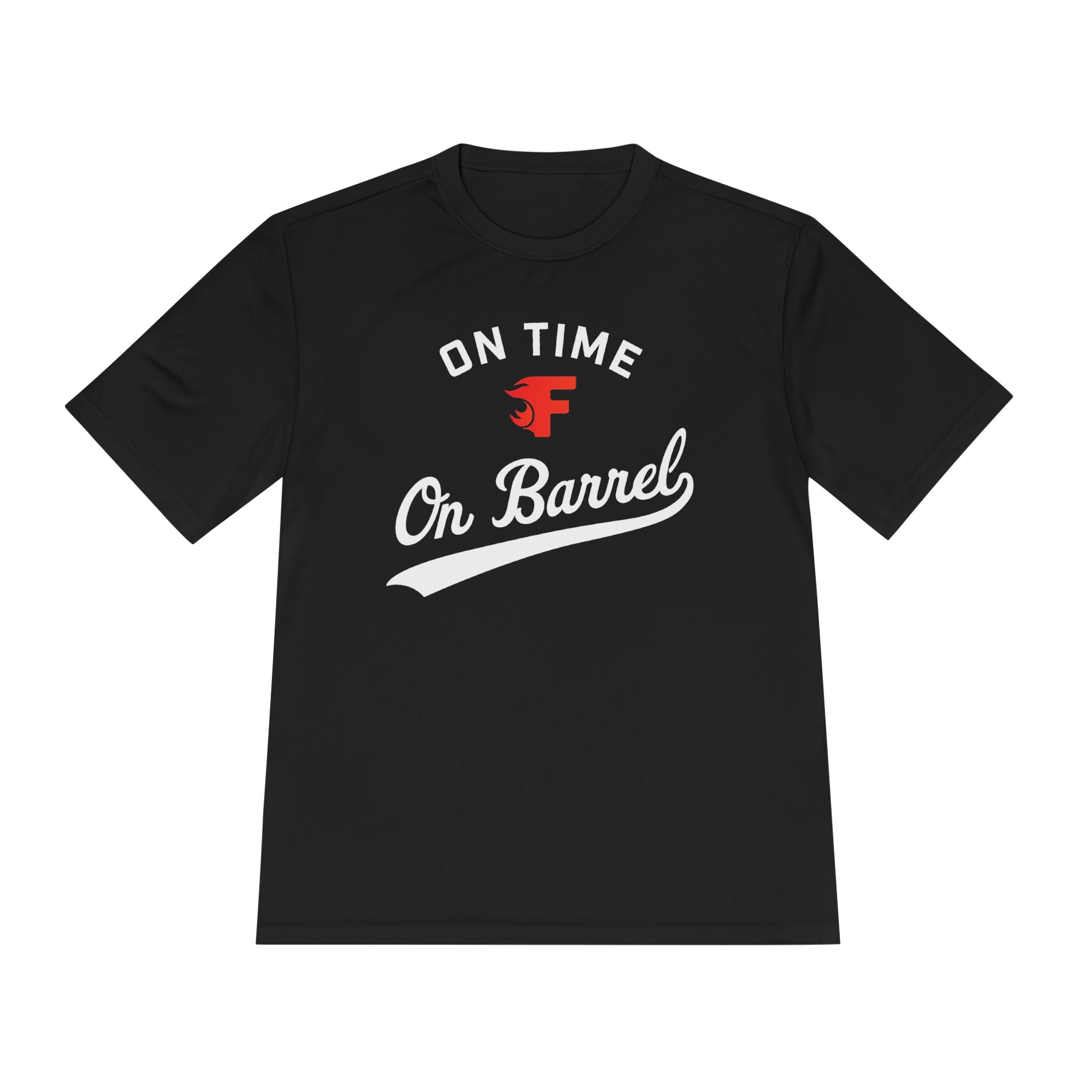 Adult: On Time - On Barrel Performance Tee (Dark)