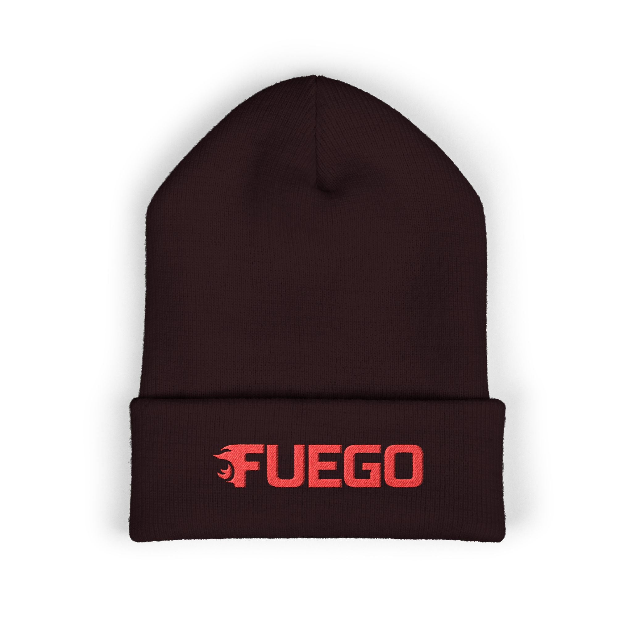 Fuego Embroidered Cuffed Beanie