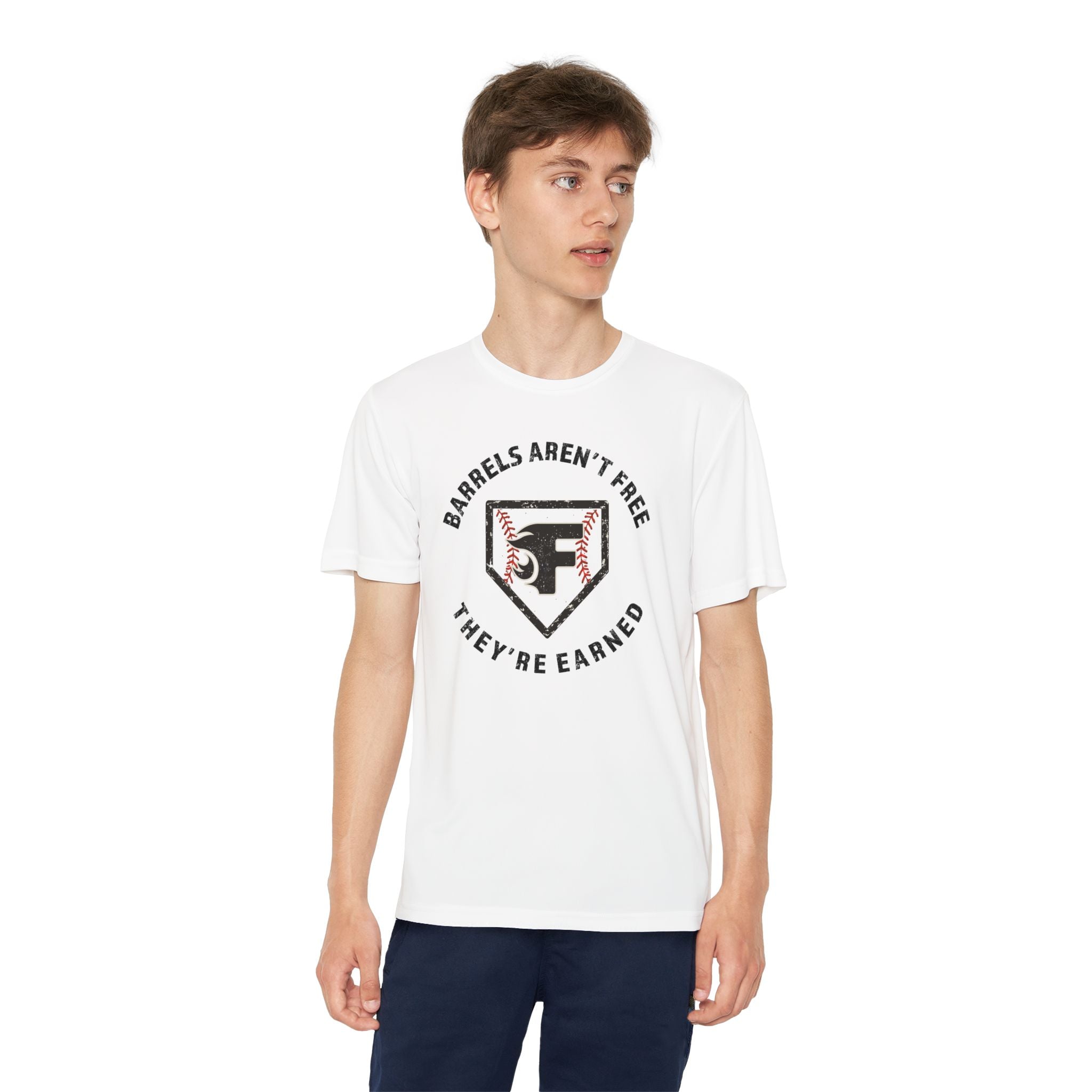 Youth: Barrels Aren't Free Performance Tee (Light)