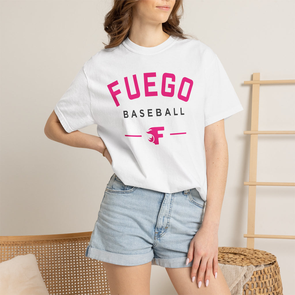 Adult: Think Pink - Fuego "Round" Logo — Vintage Athletic Tee
