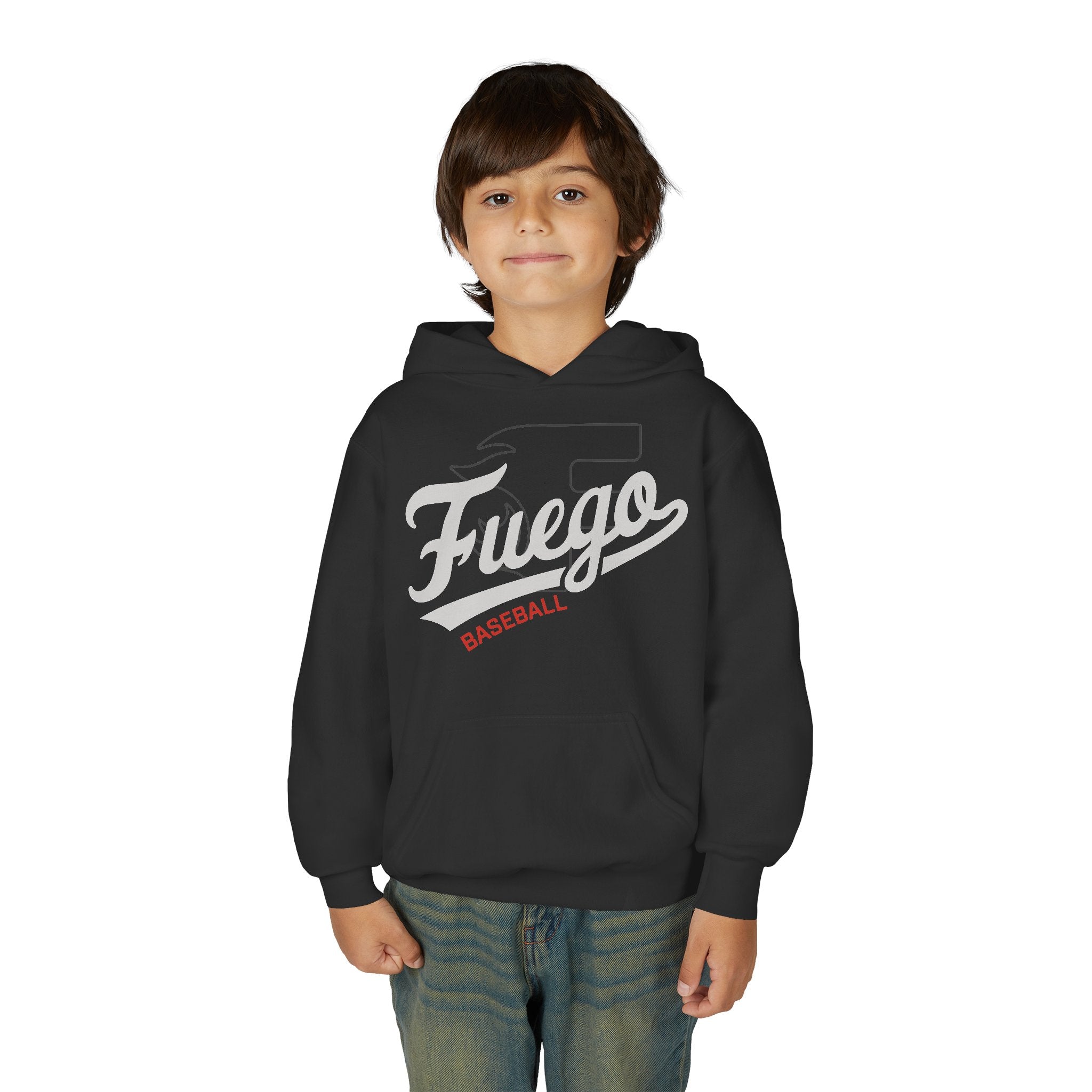 Youth Hoodie — Fuego "Cursive" Logo