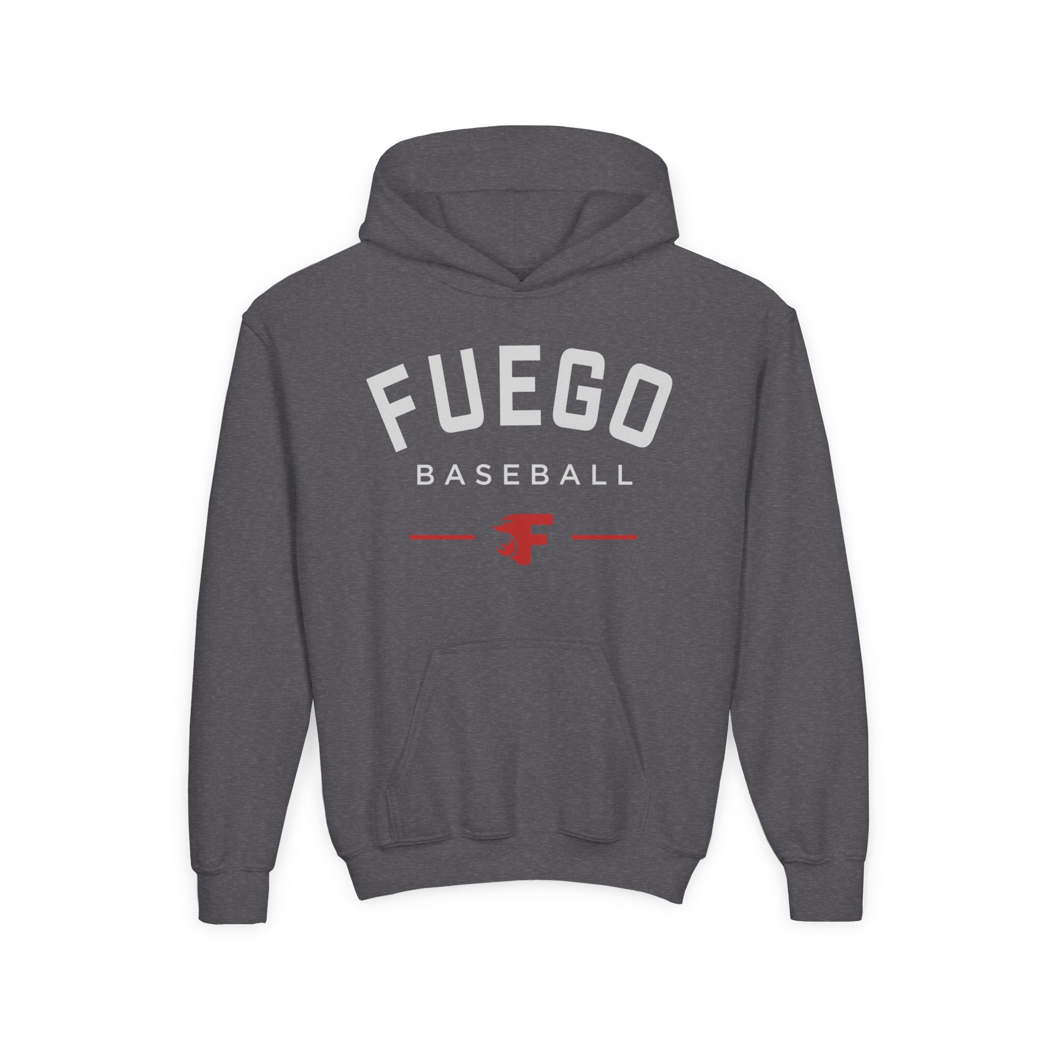 Youth Hoodie — Fuego "Round Wordmark" Logo
