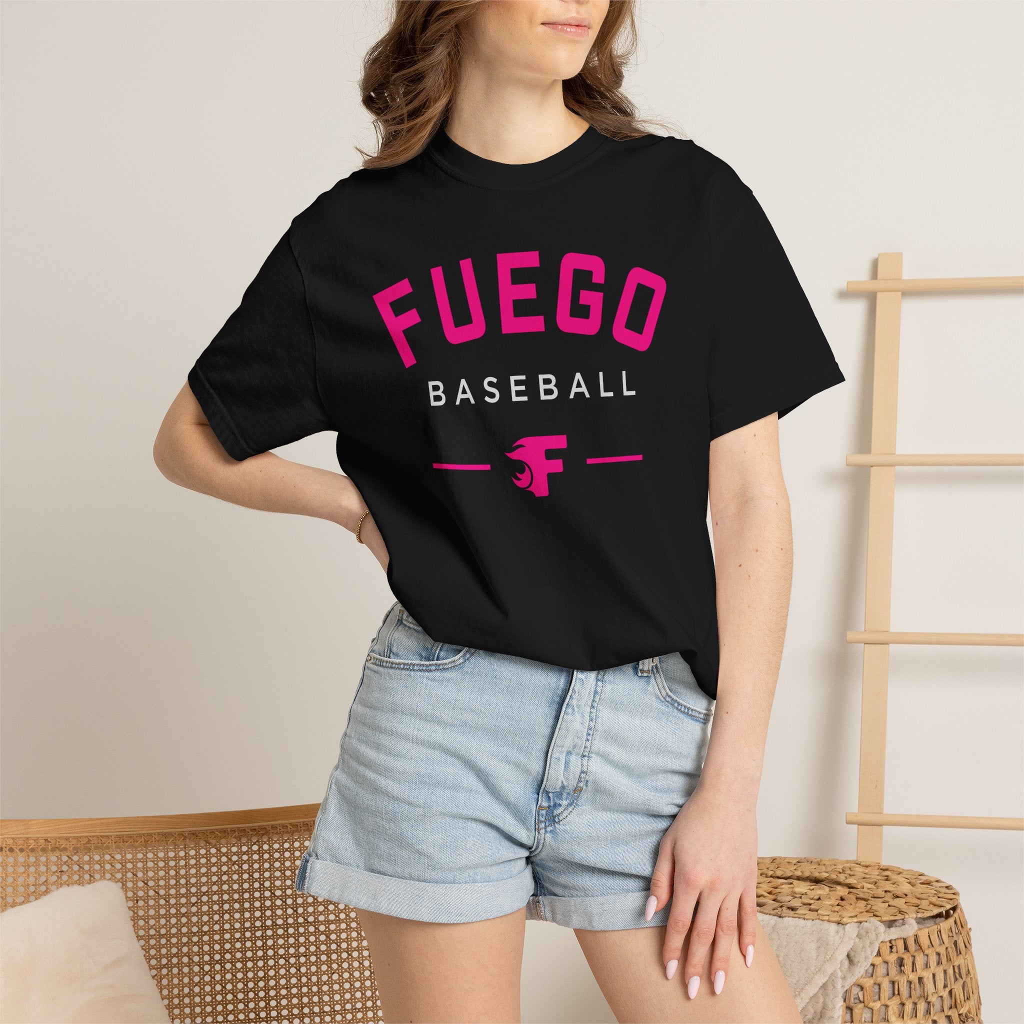Adult: Think Pink - Fuego "Round" Logo — Vintage Athletic Tee
