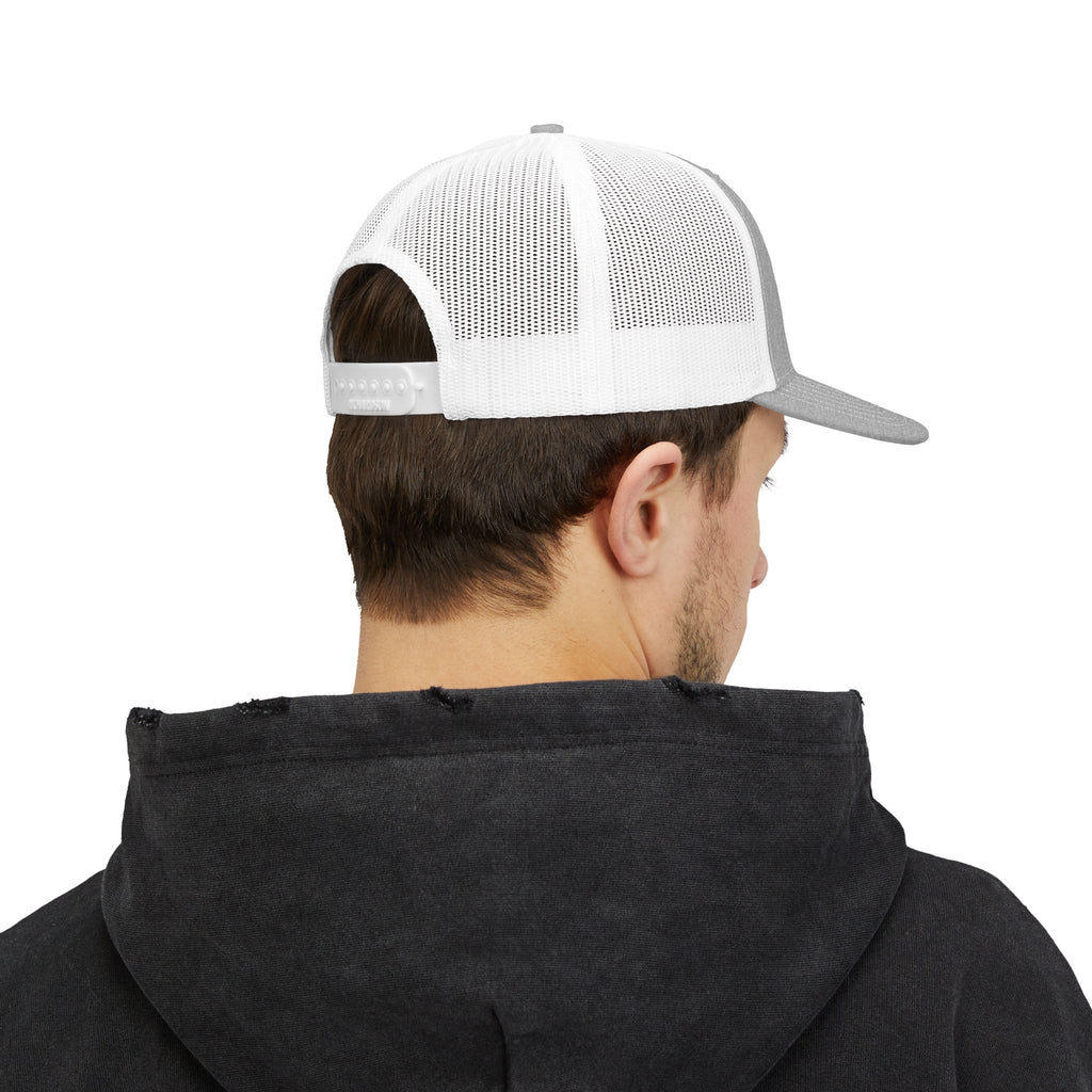 Fuego Black Wordmark Trucker Cap — Snapback Hat