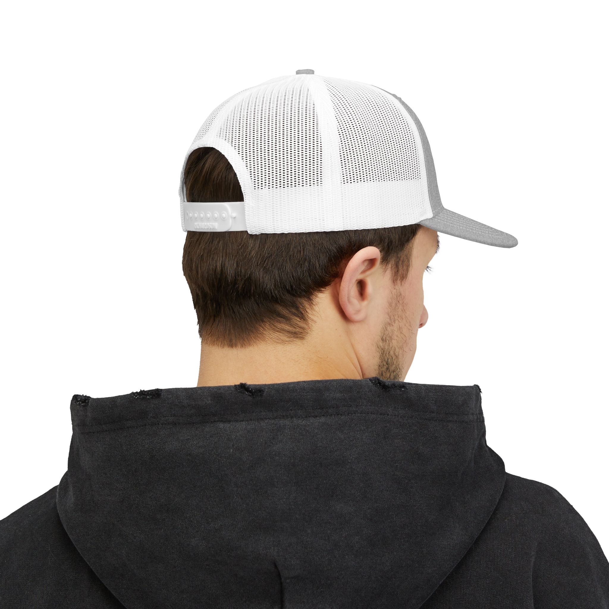Fuego Black Wordmark Trucker Cap — Snapback Hat