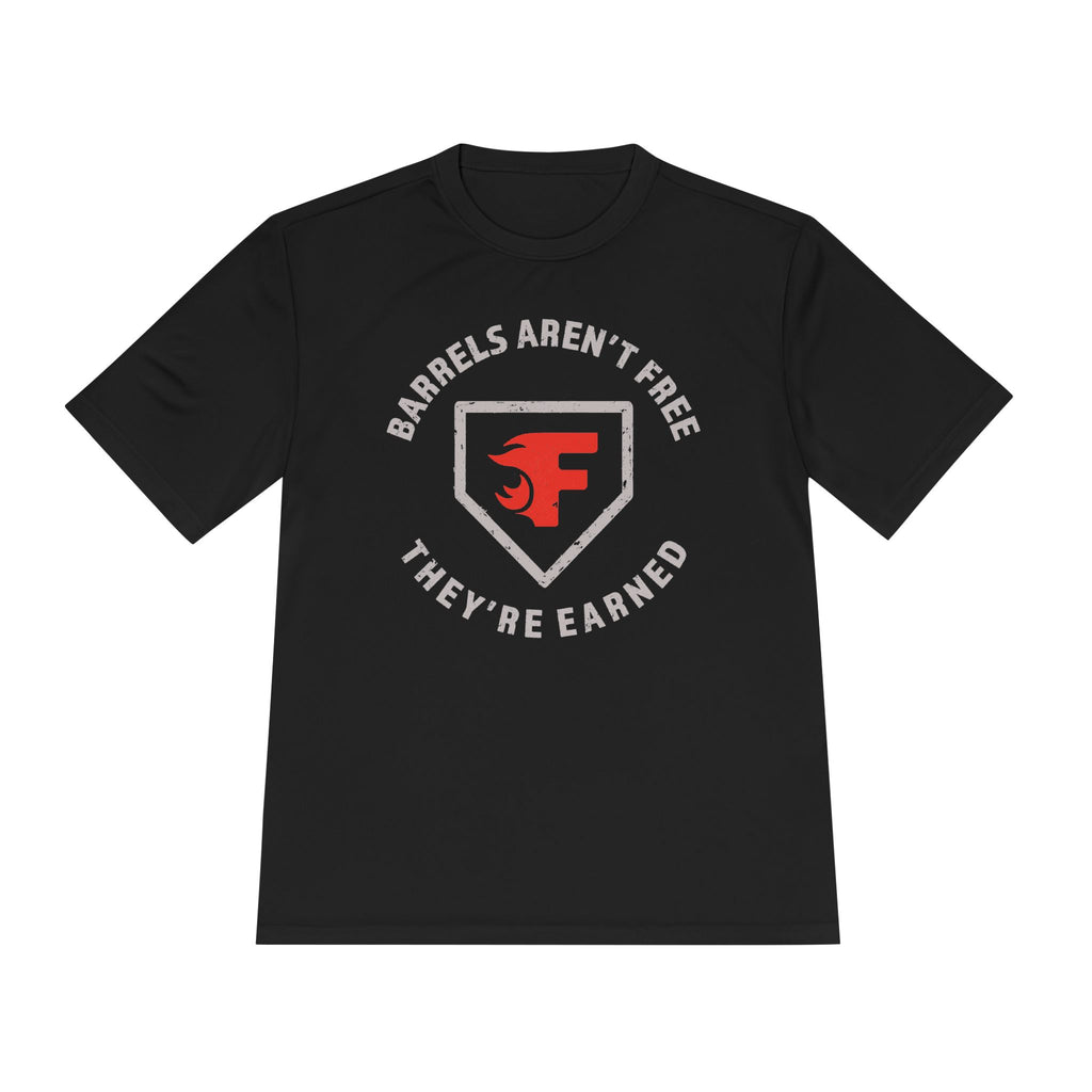 Adult: Barrels Aren't Free Performance Tee (Dark)