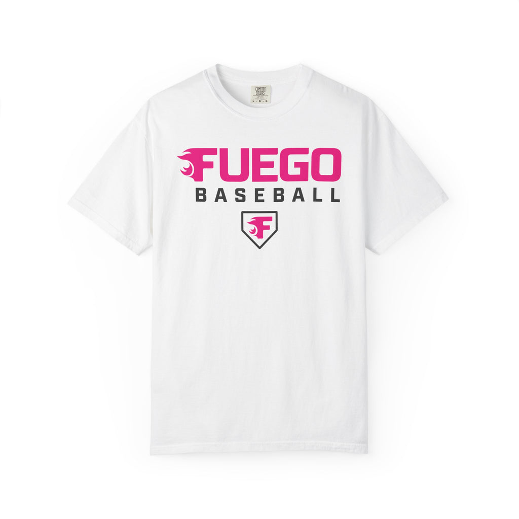 Adult: Think Pink - Fuego Wordmark Logo with Home Plate — Vintage Athletic Tee