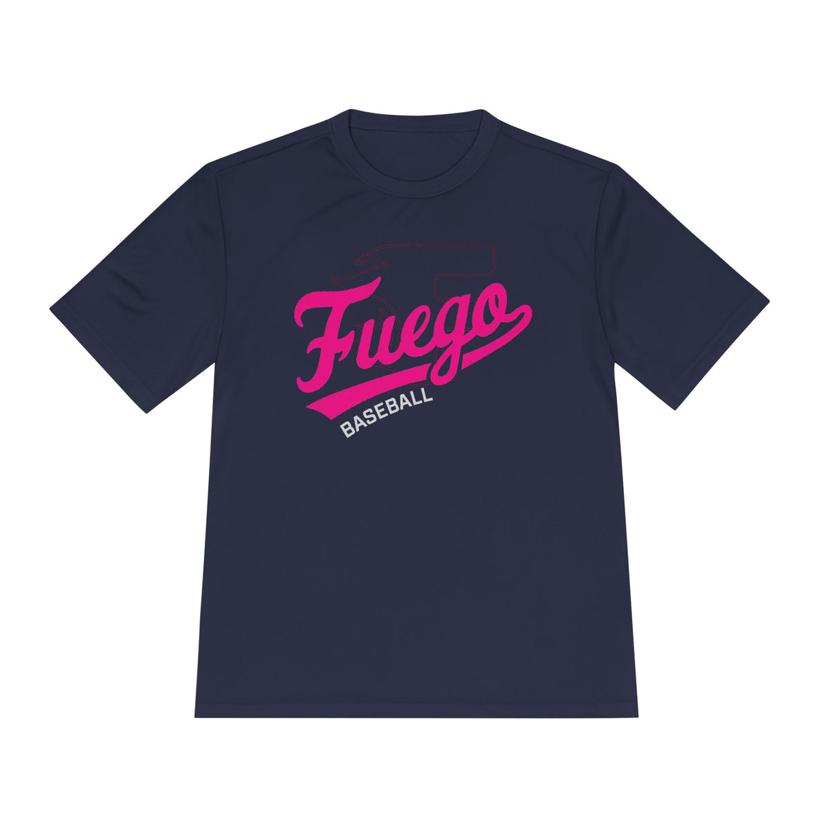 Adult: Think Pink - Fuego "Cursive" Logo - Performance Tee
