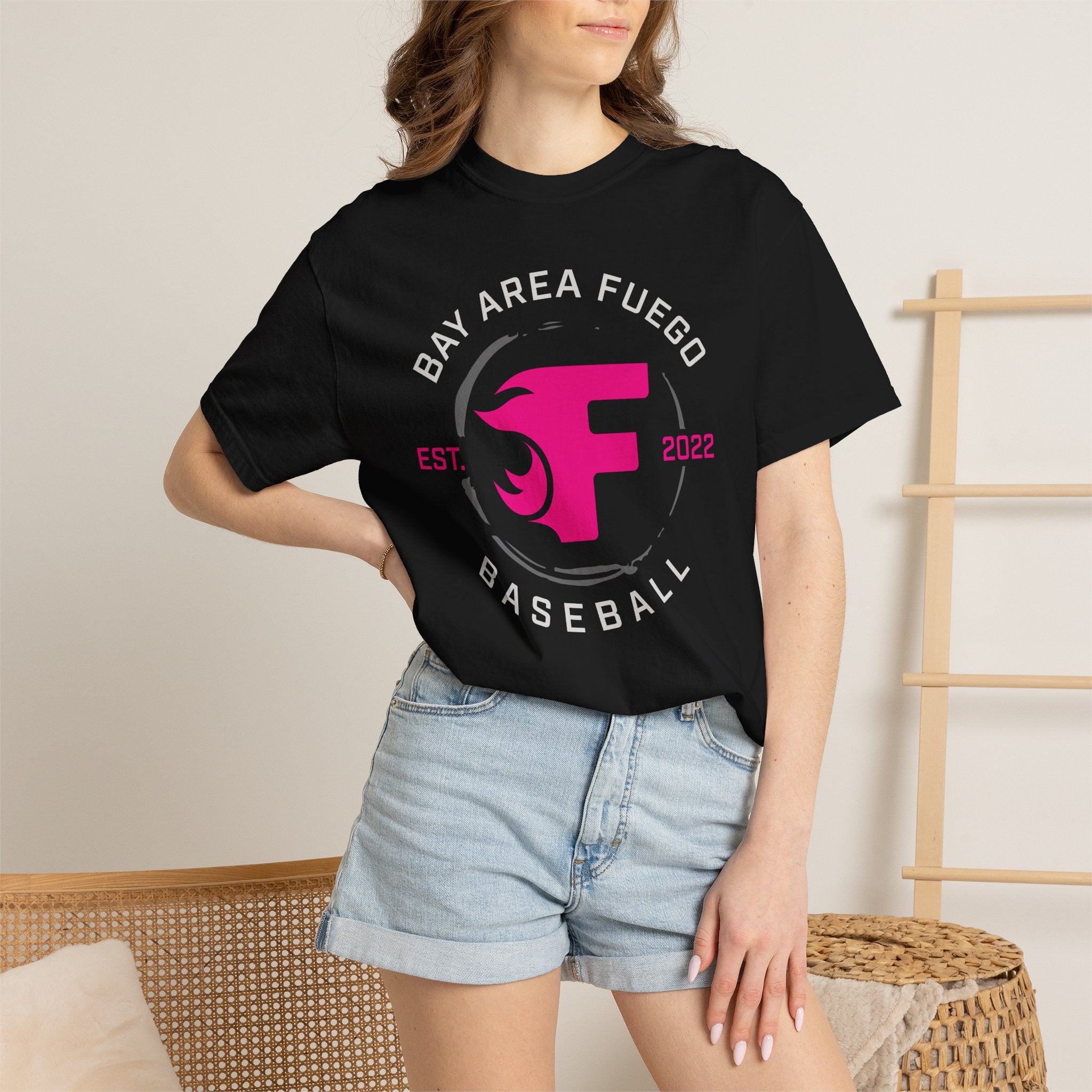 Adult: Think Pink - Fuego "Round" Logo — Vintage Athletic Tee