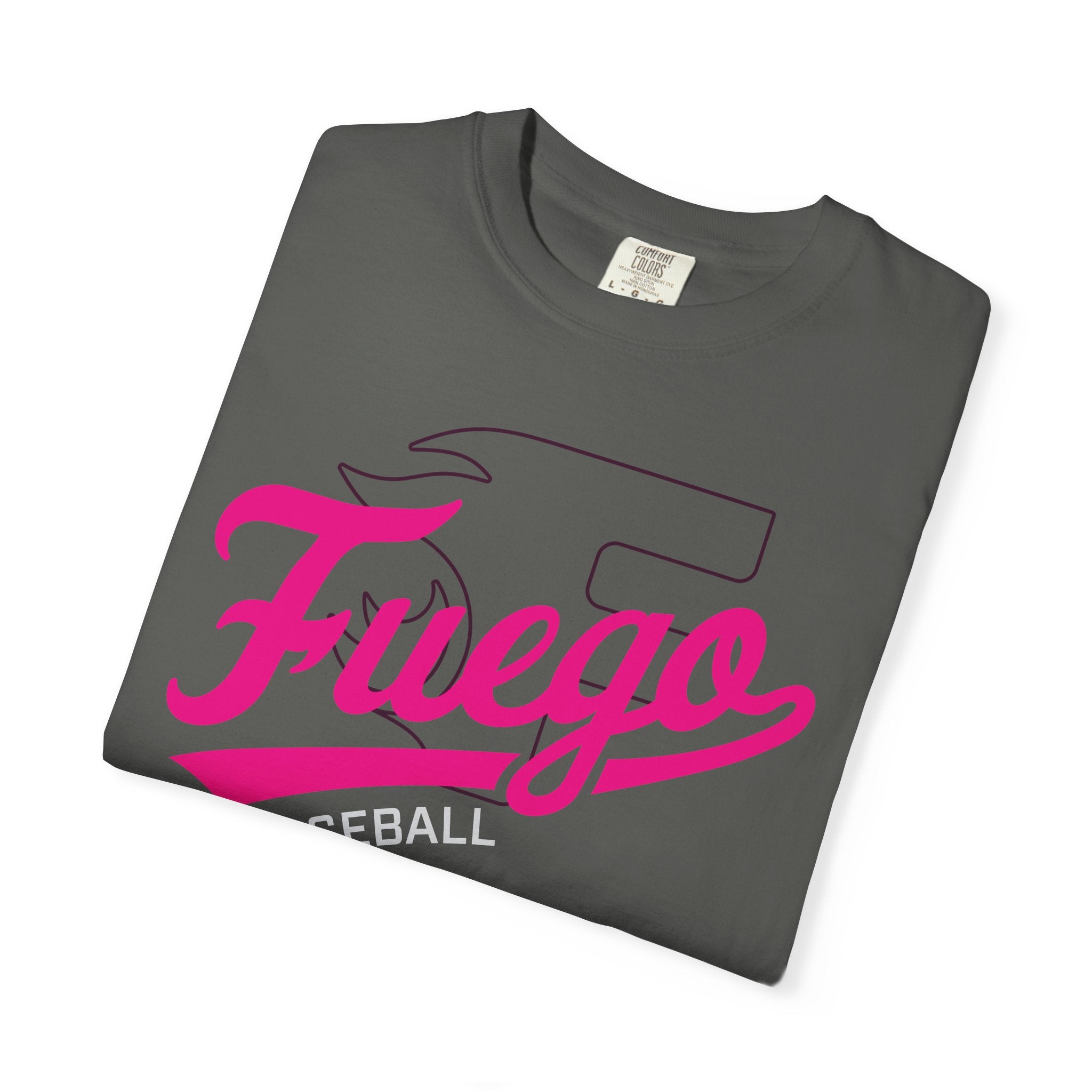 Adult: Think Pink - Fuego "Cursive" Logo - Vintage Athletic Tee
