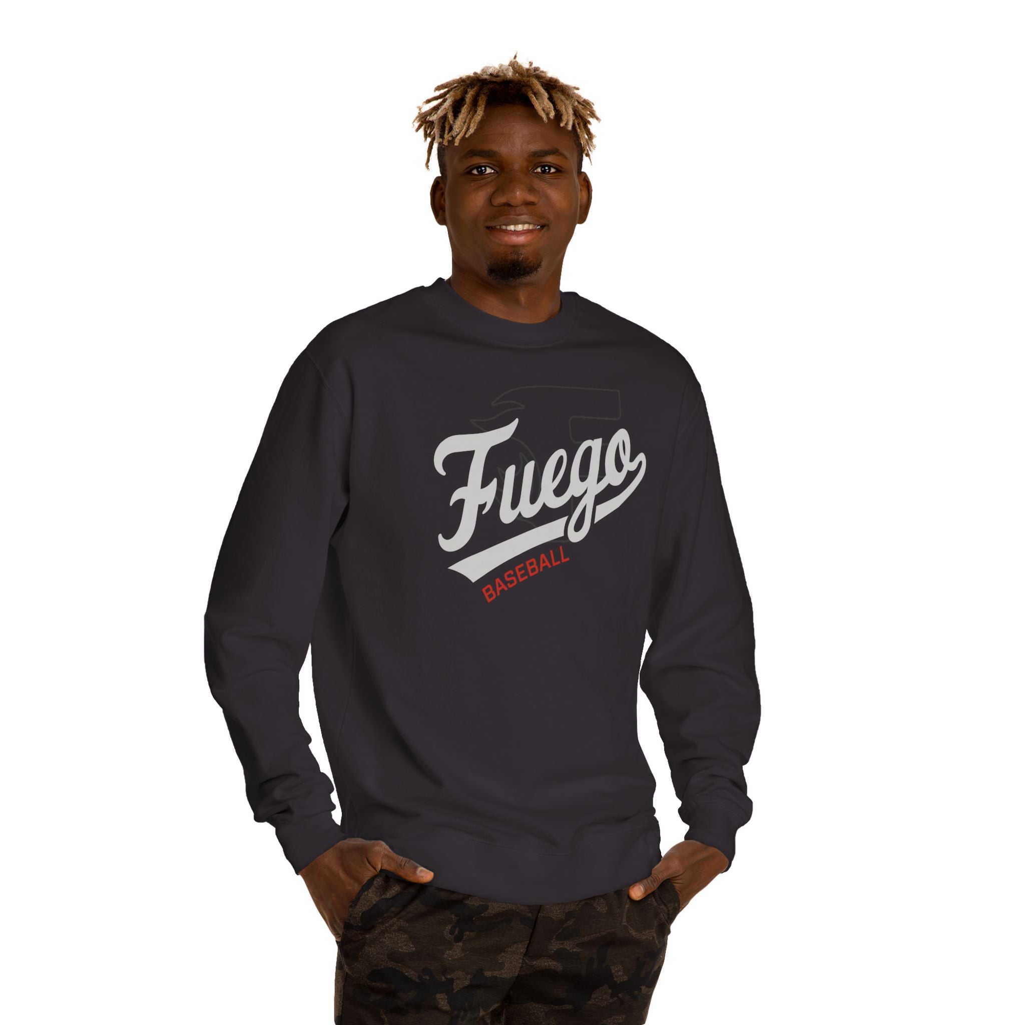 Adult: Fuego "Cursive" Logo Crewneck Sweatshirt