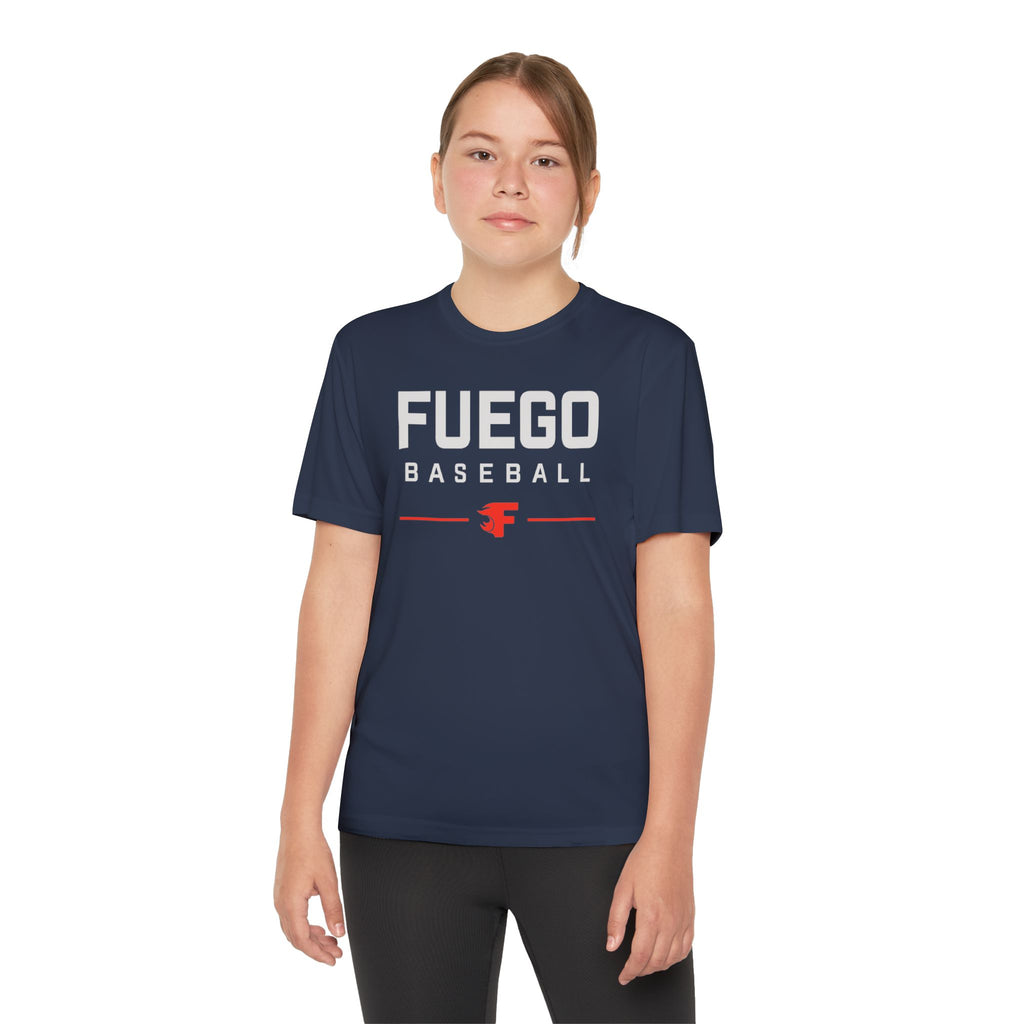 Youth: Fuego "Wordmark" Logo Performance Tee (Dark)