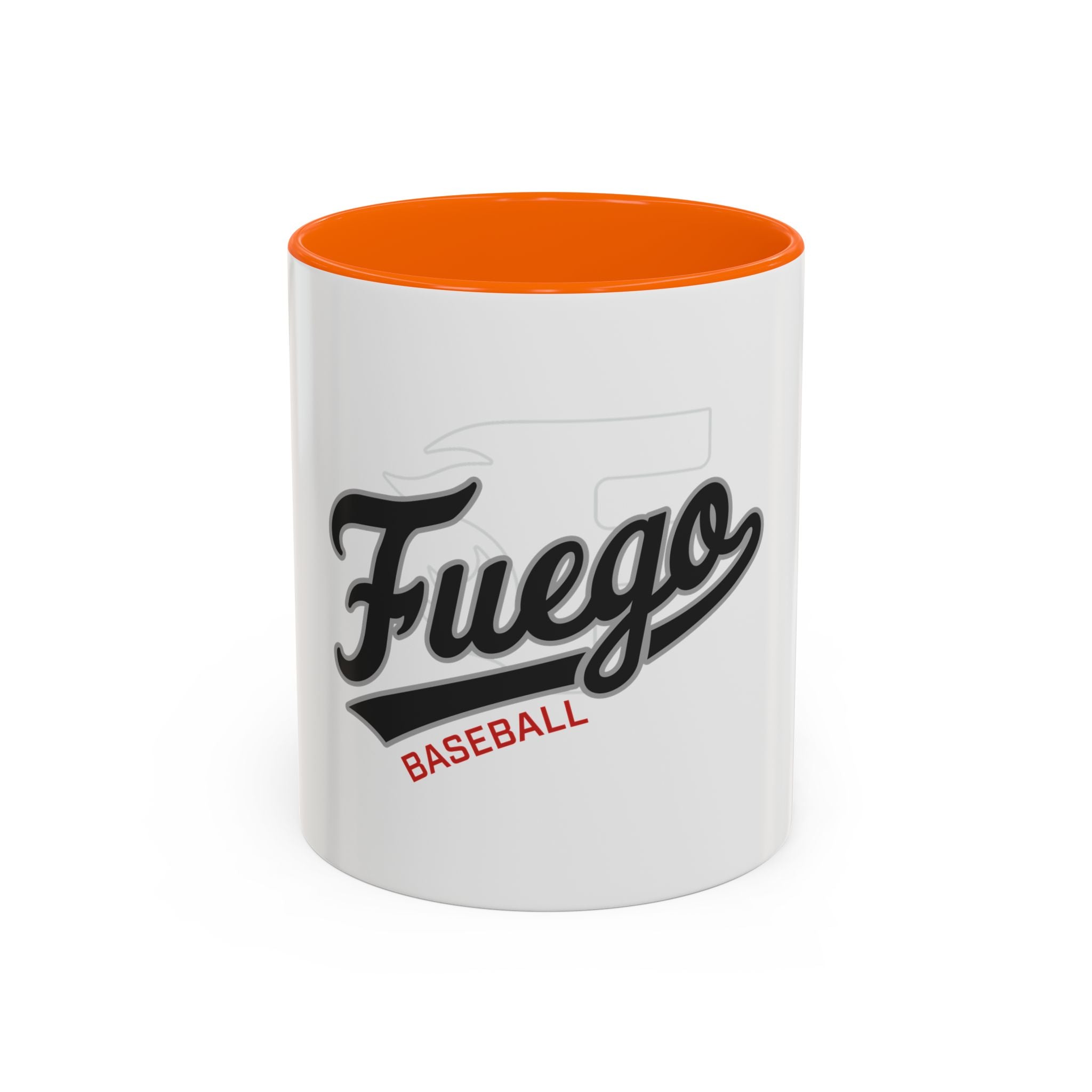 Fuego Baseball Accent Coffee Mug – 11/15oz Ceramic Team Spirit Mug