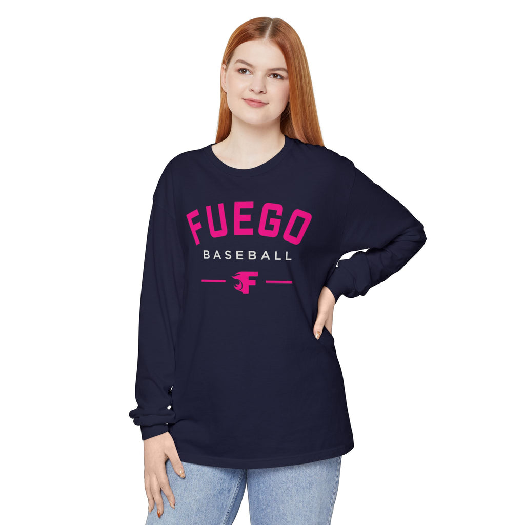 Adult: Think Pink - Fuego Baseball - Long Sleeve Tee