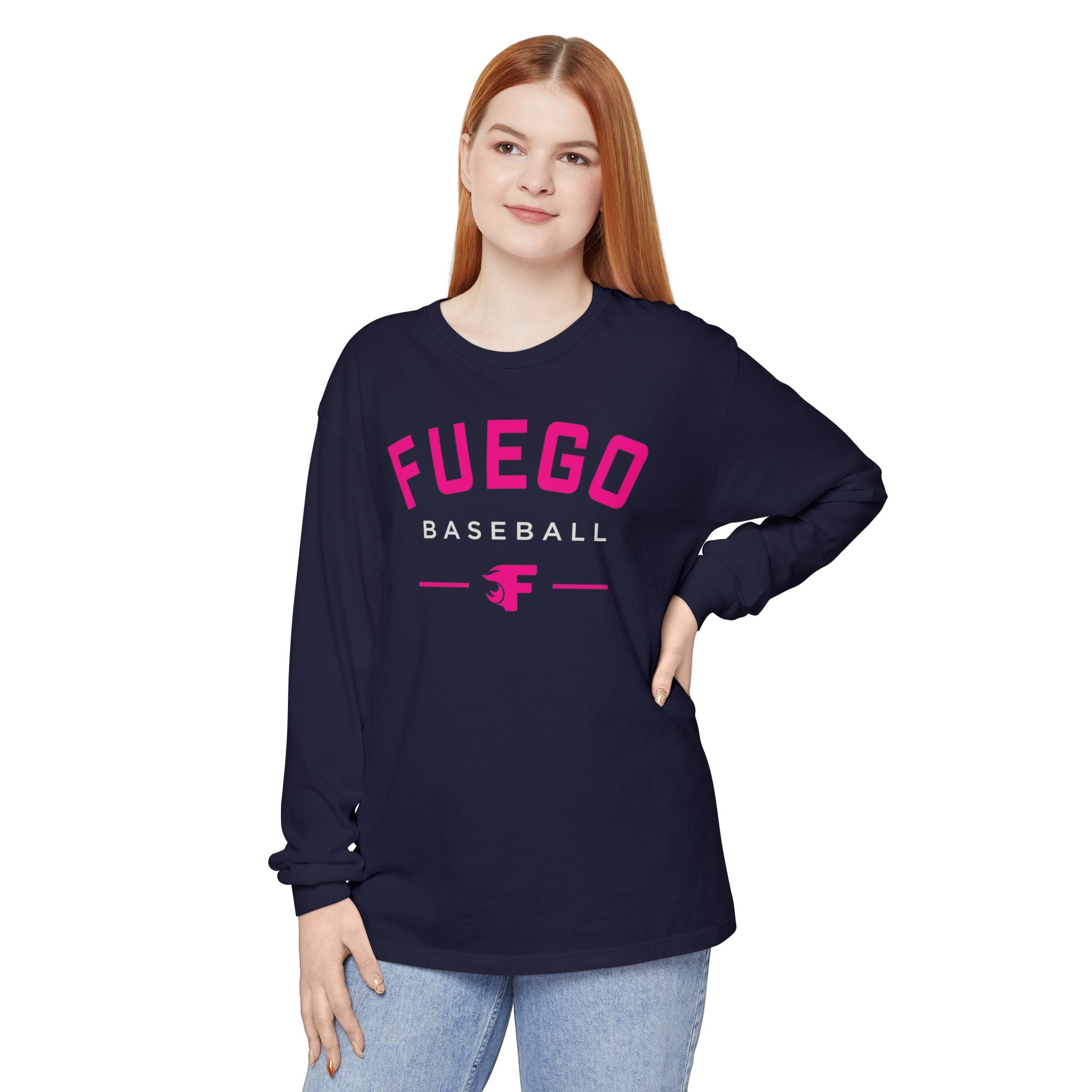 Adult: Think Pink - Fuego Baseball - Long Sleeve Tee