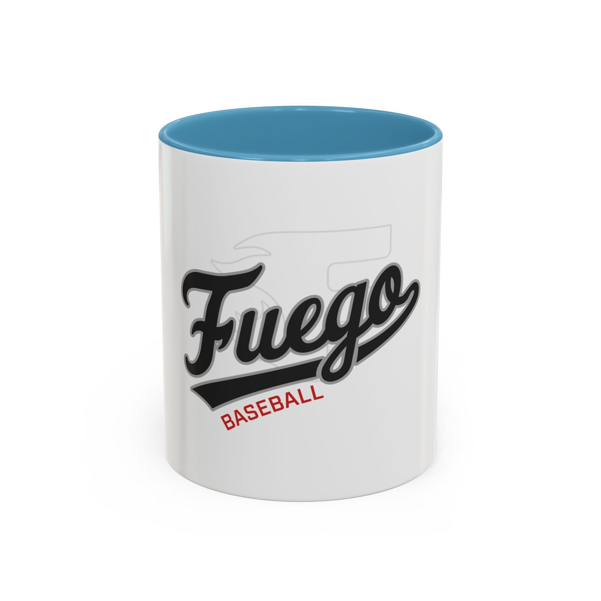 Fuego Baseball Accent Coffee Mug – 11/15oz Ceramic Team Spirit Mug