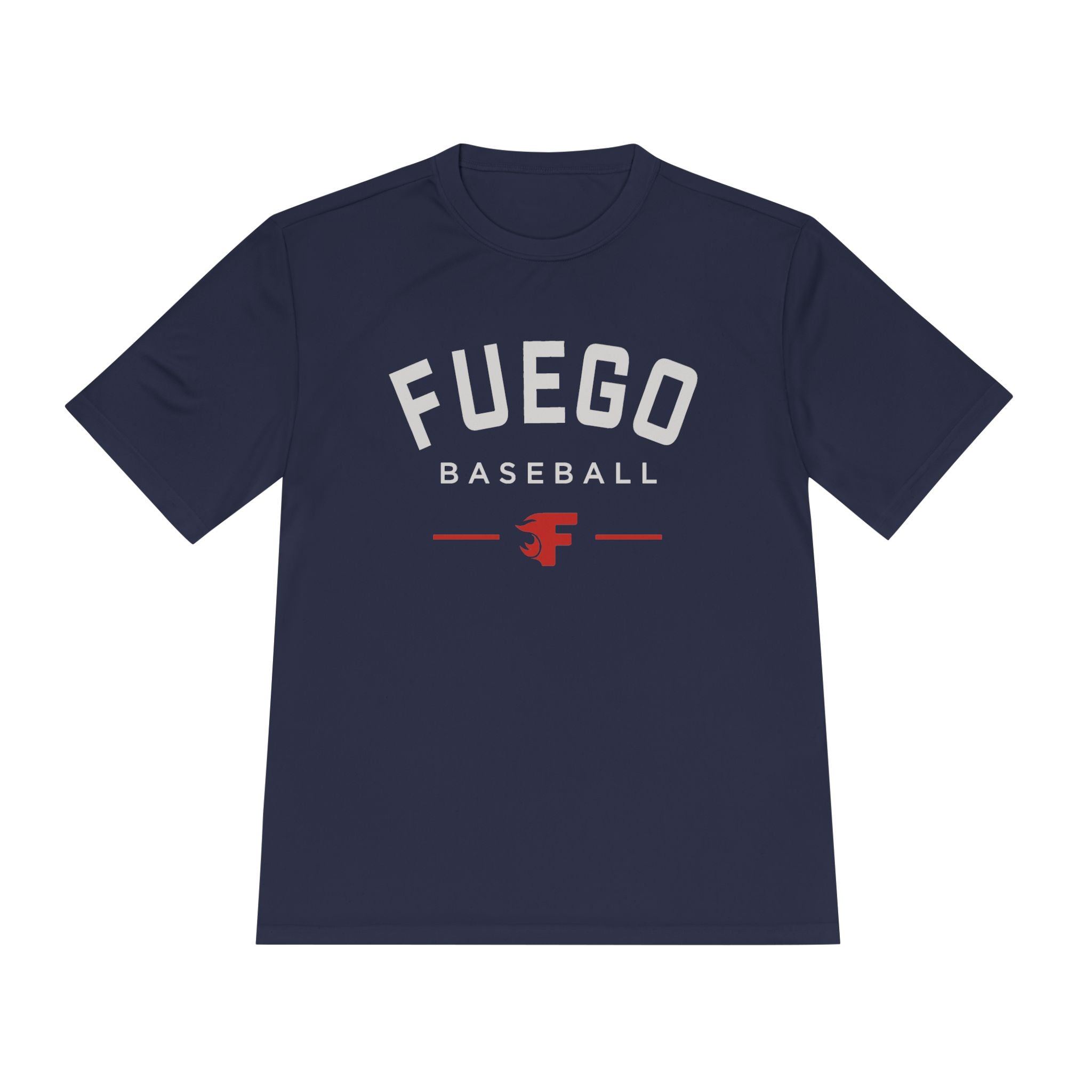 Adult: Fuego "Round Wordmark" Logo Performance Tee (Dark)