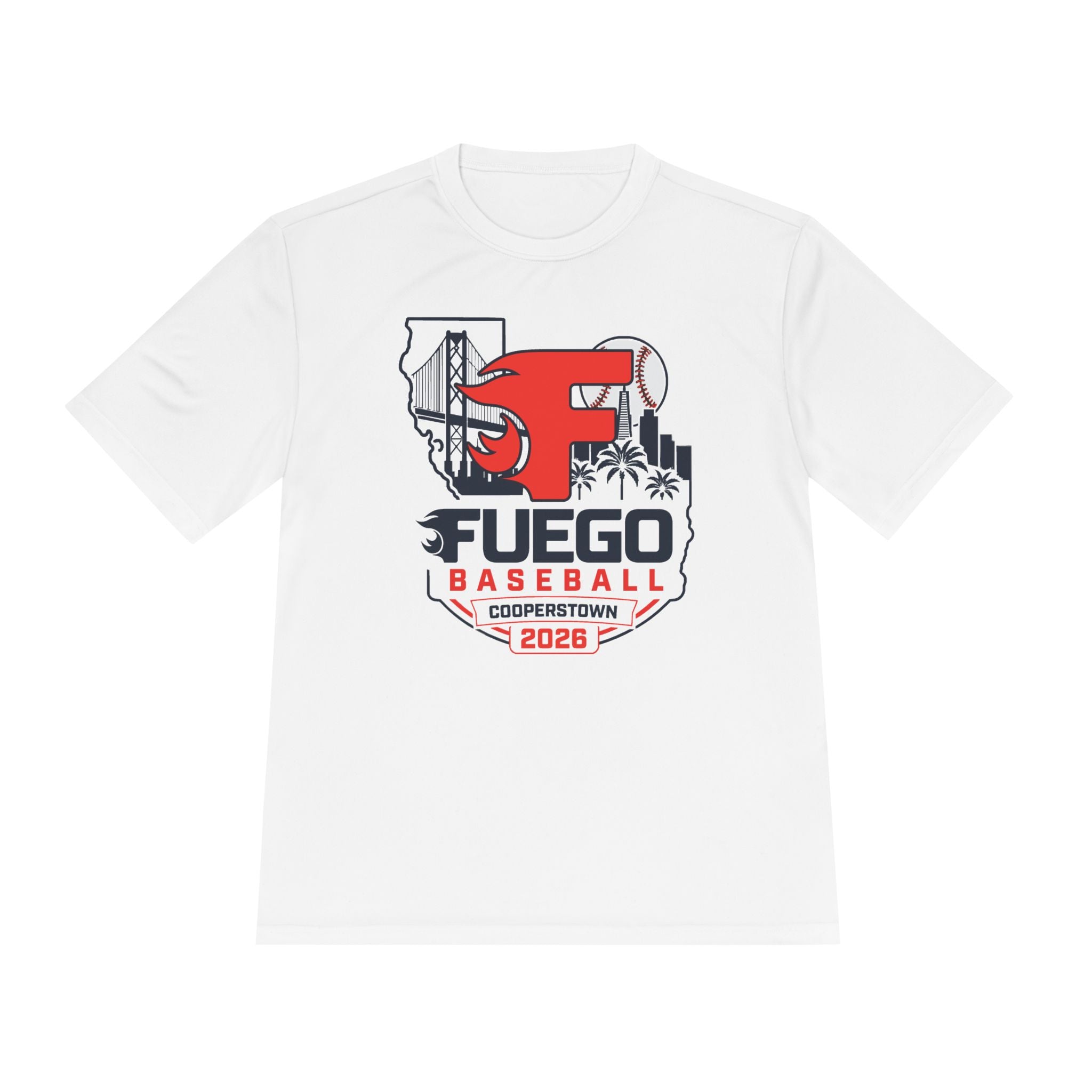 Fuego "Cali" Cooperstown Performance Tee (Light)